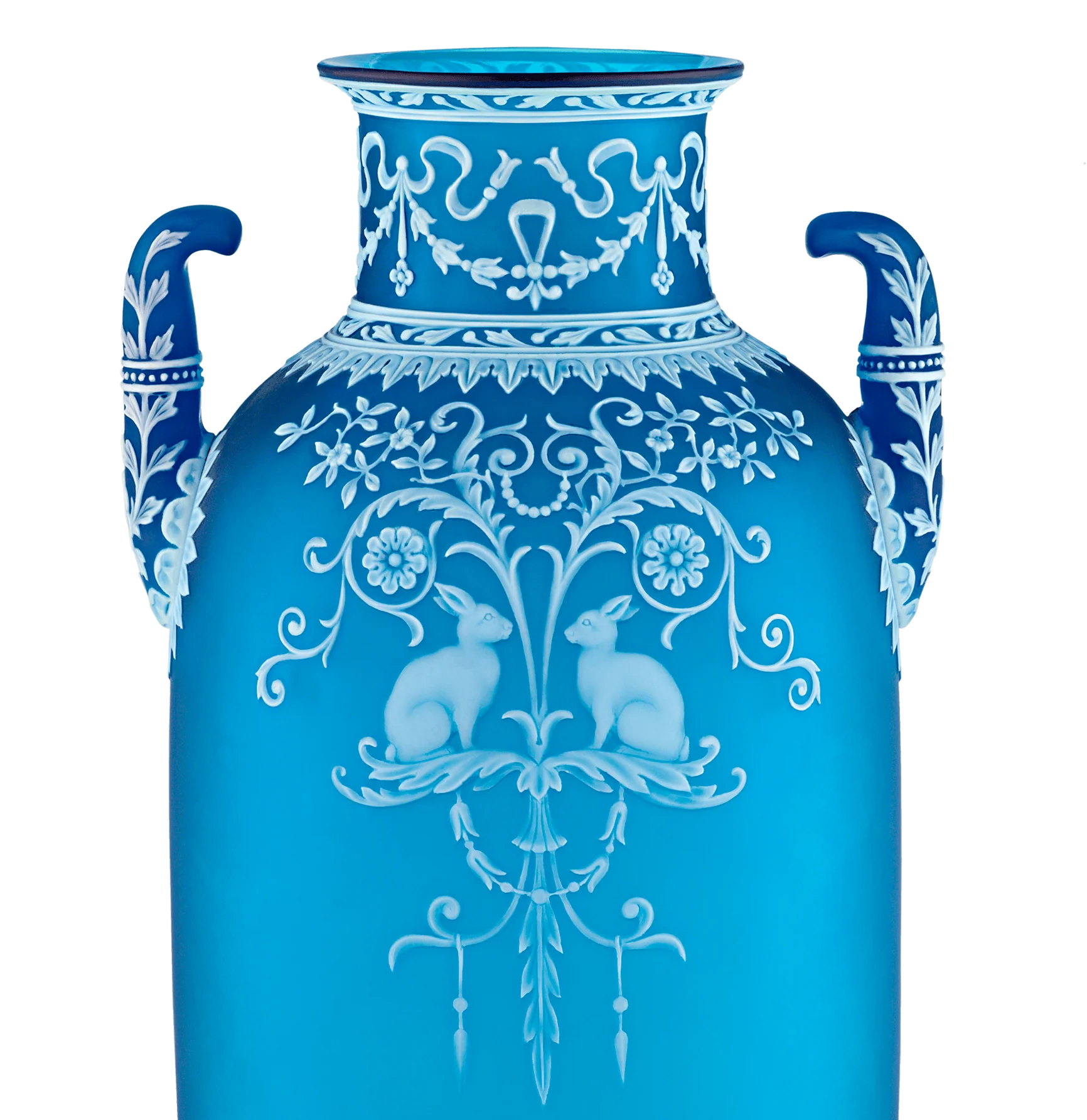 Thomas Webb & Sons Cameo Two-Handled Vase by George Woodall - Image 3