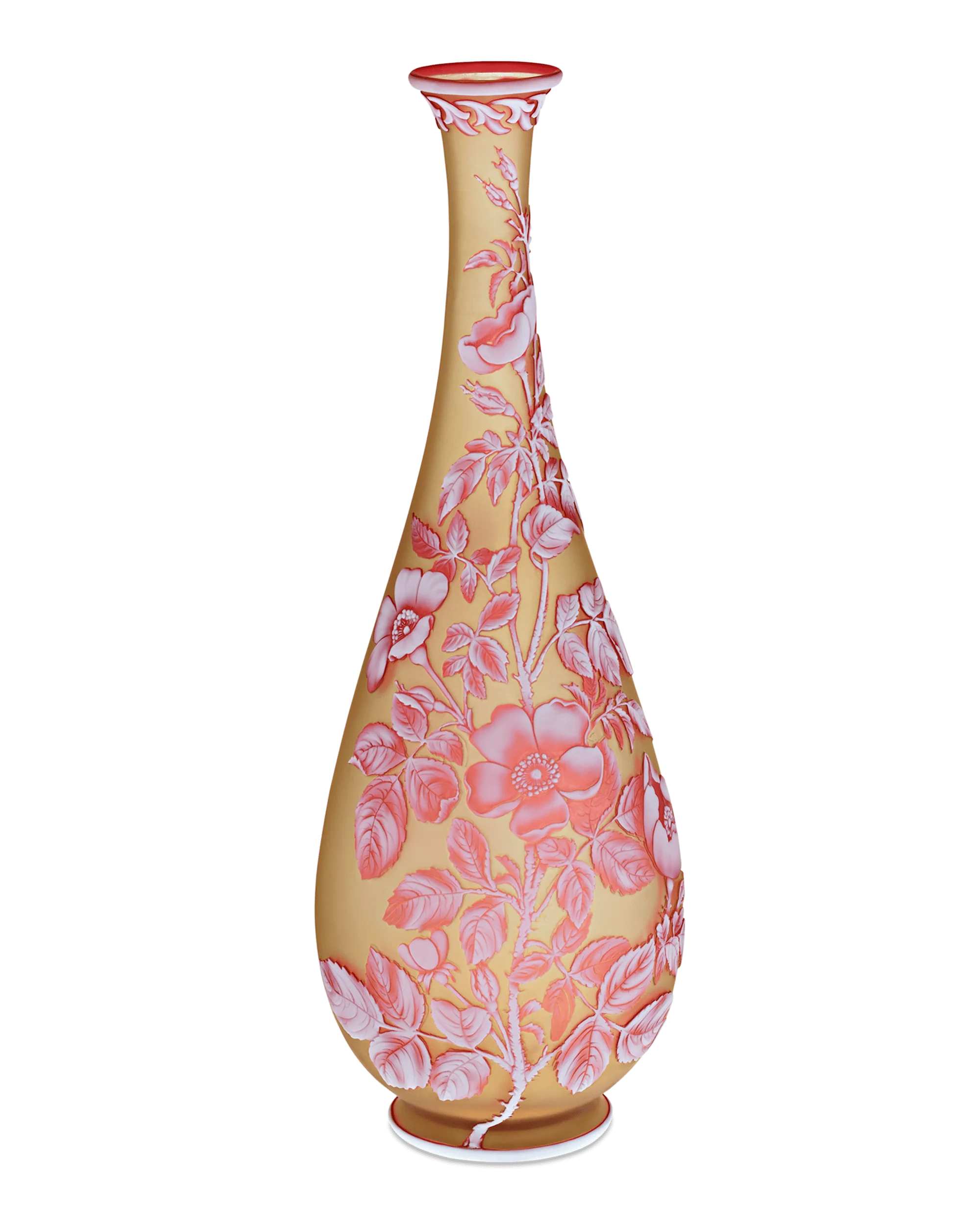 Thomas Webb & Sons Tri-Color Cameo Vase - Image 2