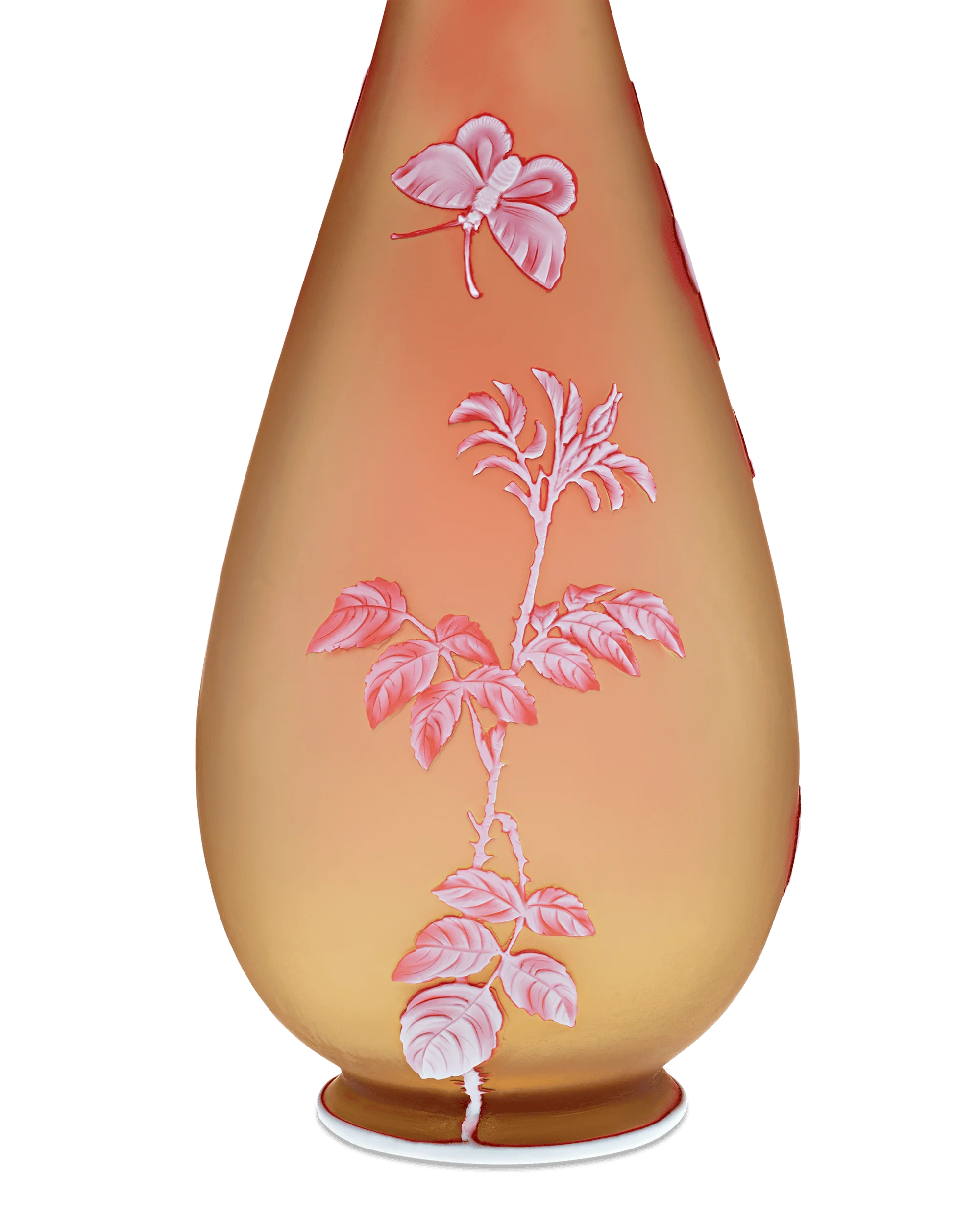 Thomas Webb & Sons Tri-Color Cameo Vase - Image 3