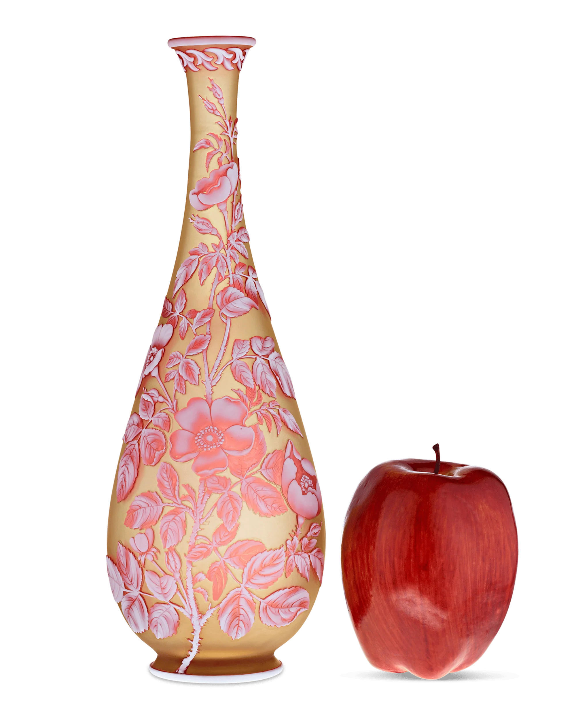 Thomas Webb & Sons Tri-Color Cameo Vase - Image 4