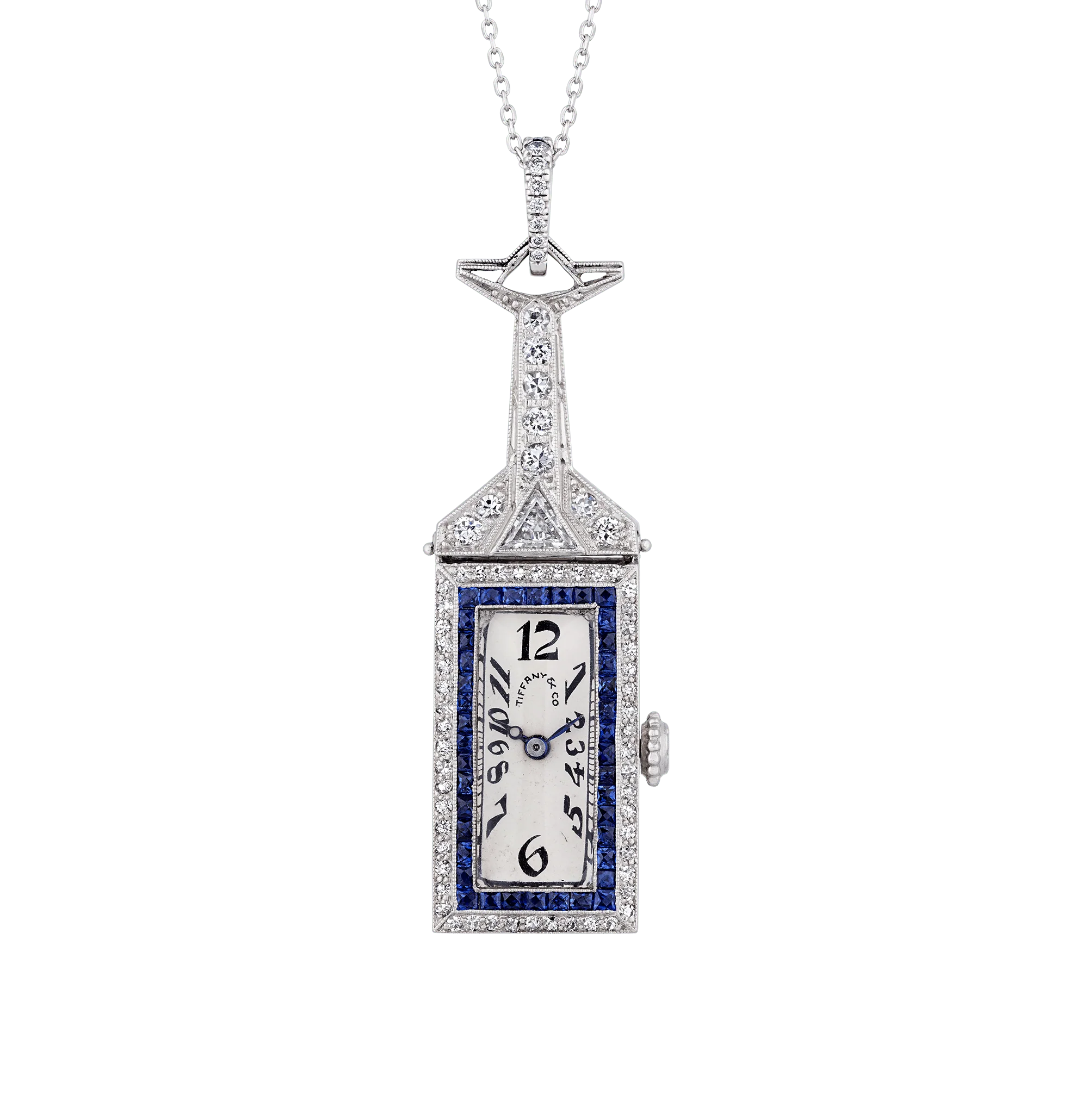 Tiffany & Co. and C.H. Meylan Art Deco Pendant Watch