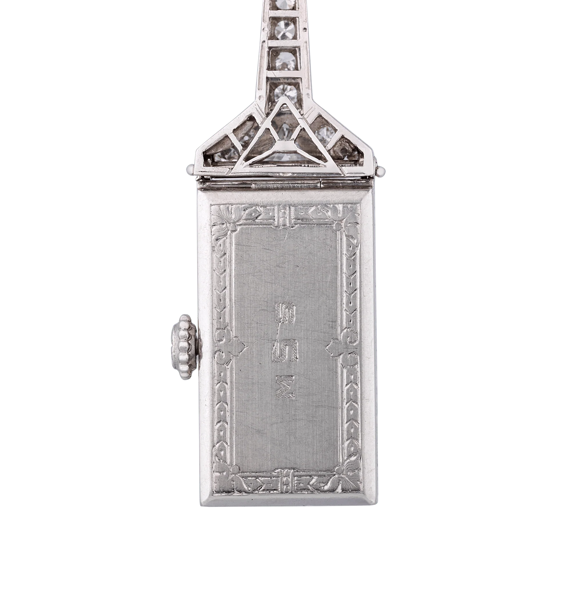Tiffany & Co. and C.H. Meylan Art Deco Pendant Watch - Image 3