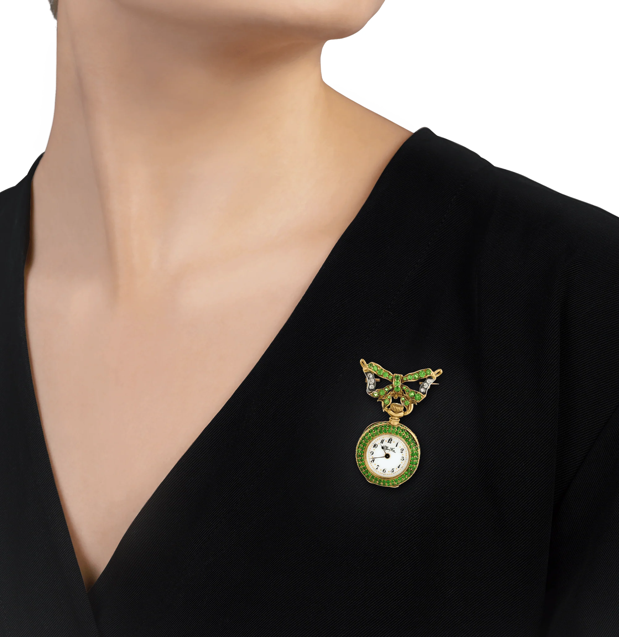 Tiffany & Co. Demantoid Garnet Watch Necklace, 14.25 Carats - Image 8