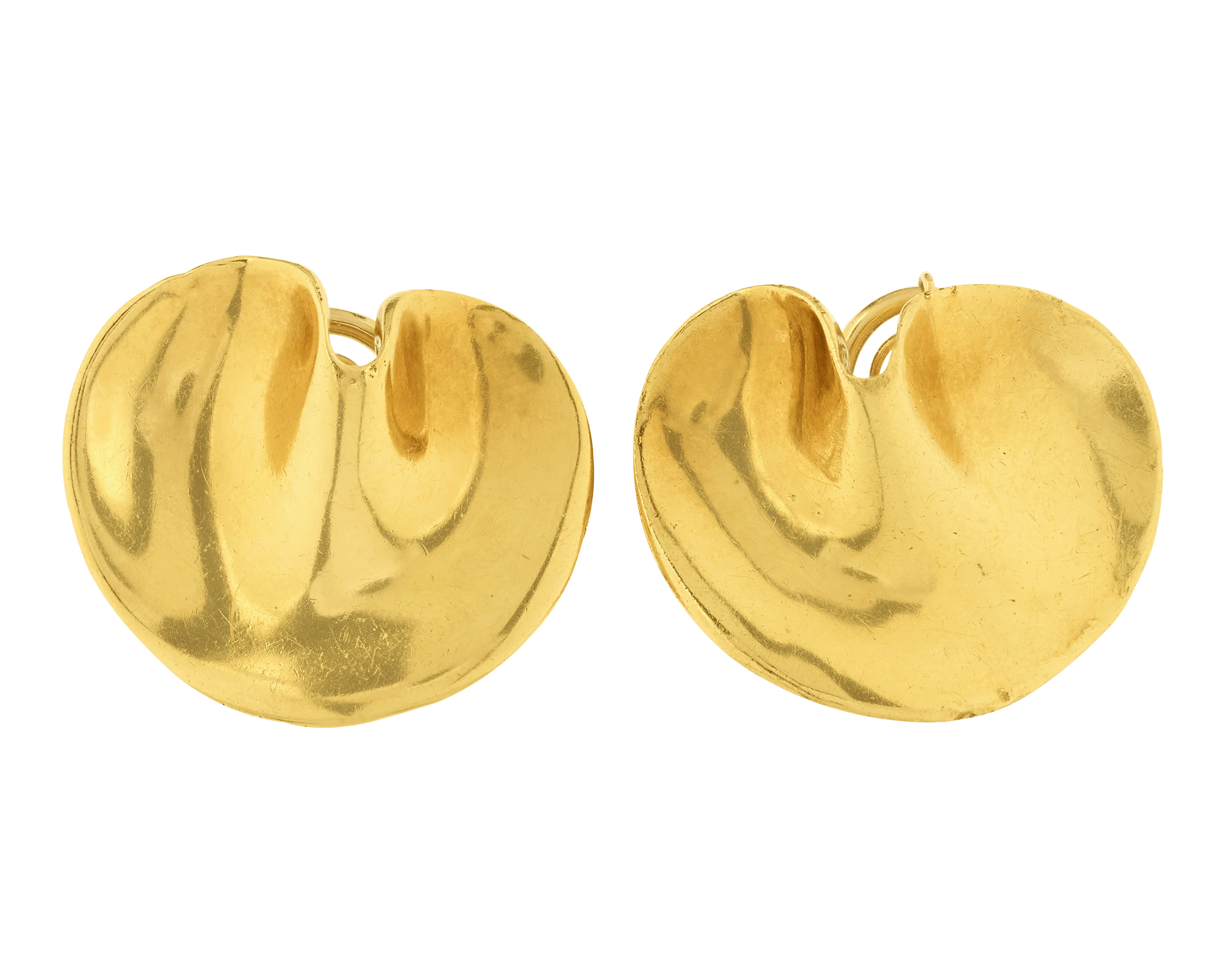 Tiffany & Co. Gold Lily Pad Earrings