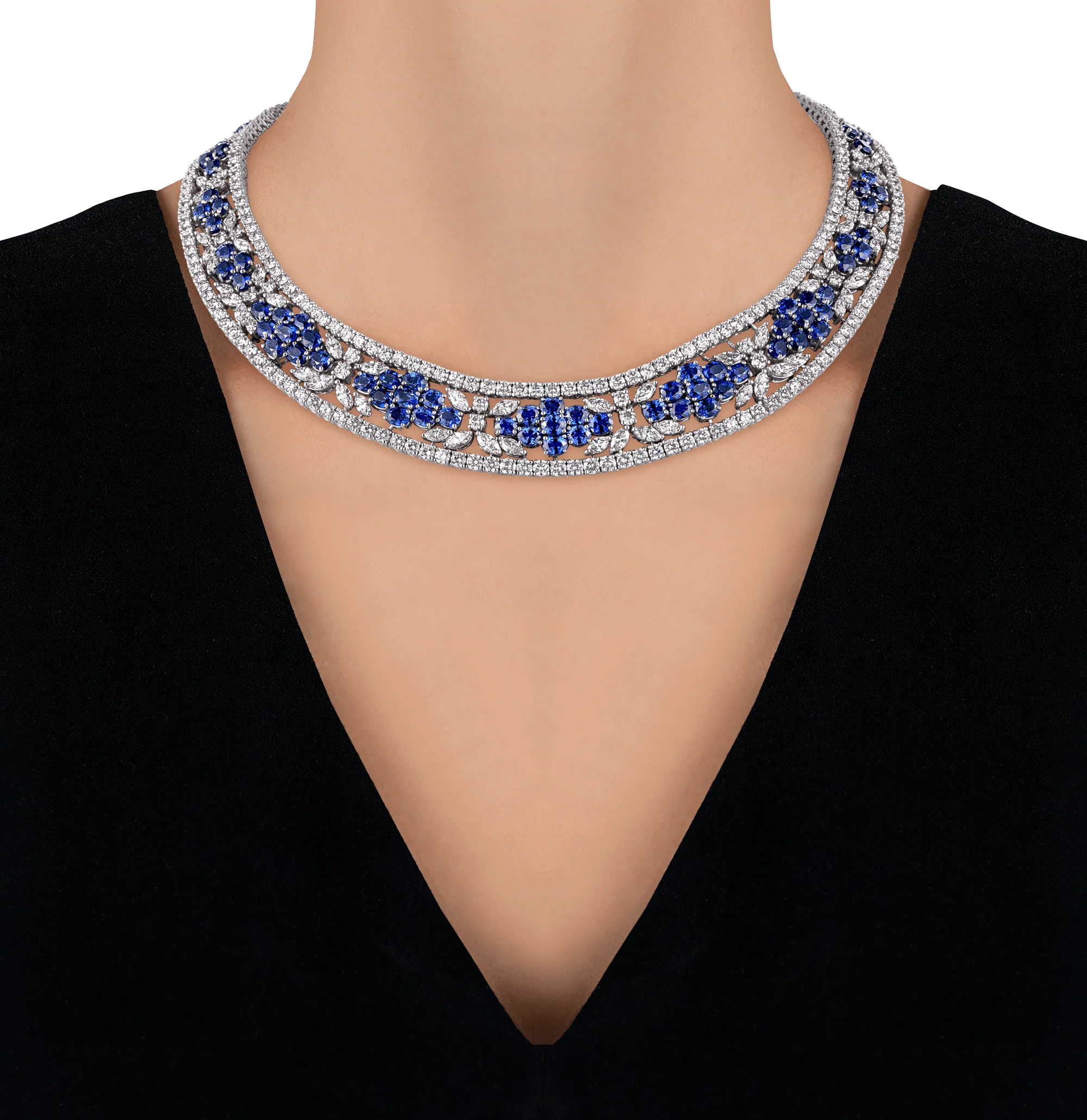 Tiffany & Co. Sapphire and Diamond Necklace - Image 5