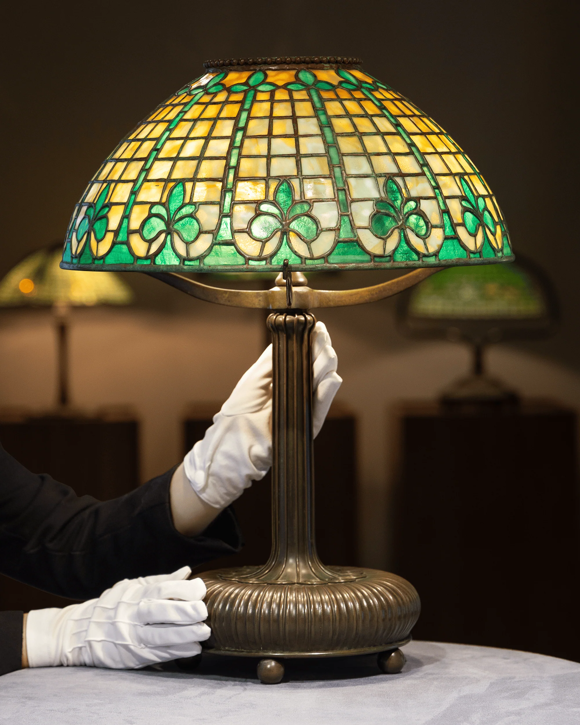 Tiffany Studios Fleur-de-Lis Lamp - Image 6