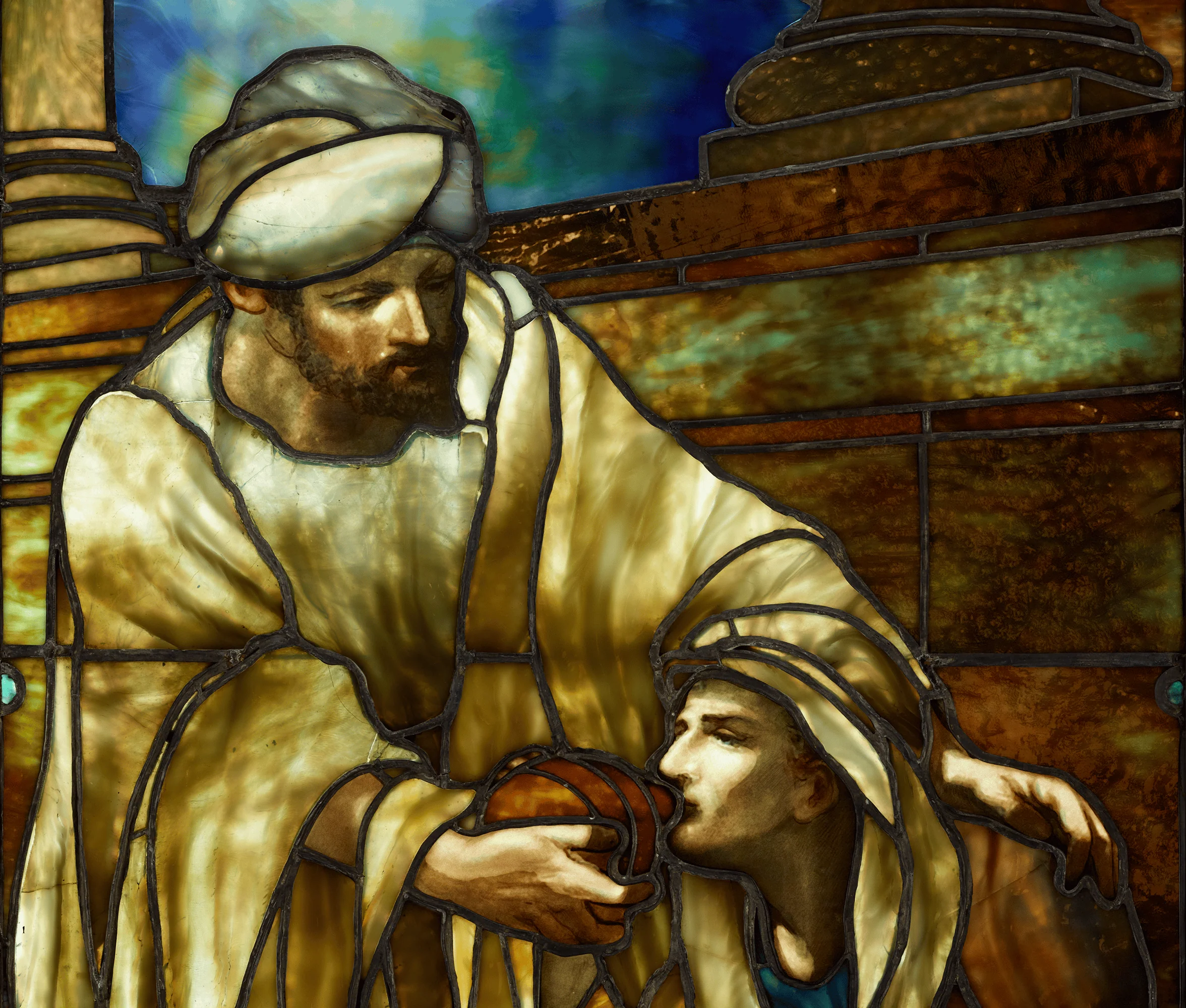 Tiffany Studios Good Neighbor Window - Image 3