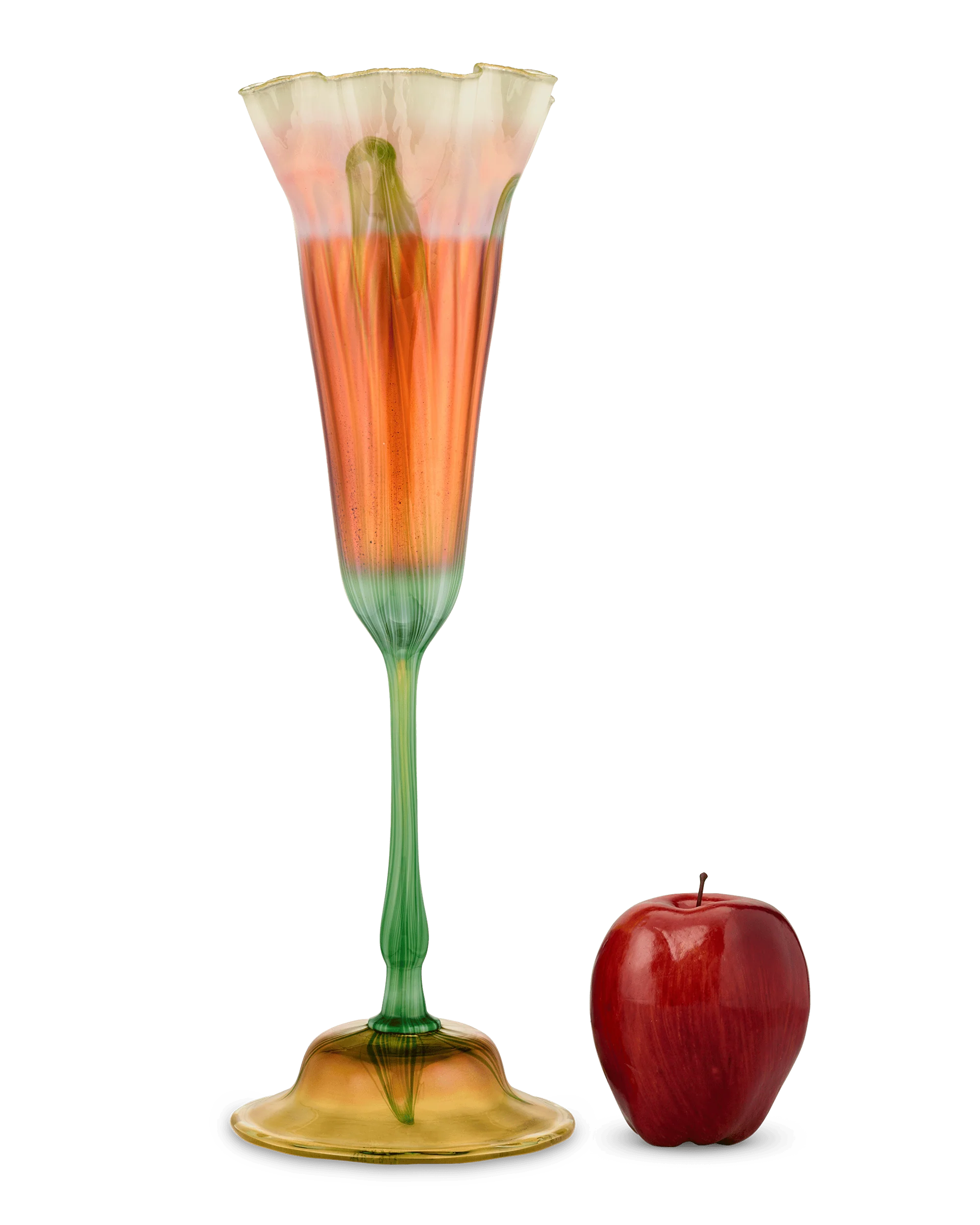 Tiffany Studios Ruffled Rim Floriform Glass Vase - Image 4
