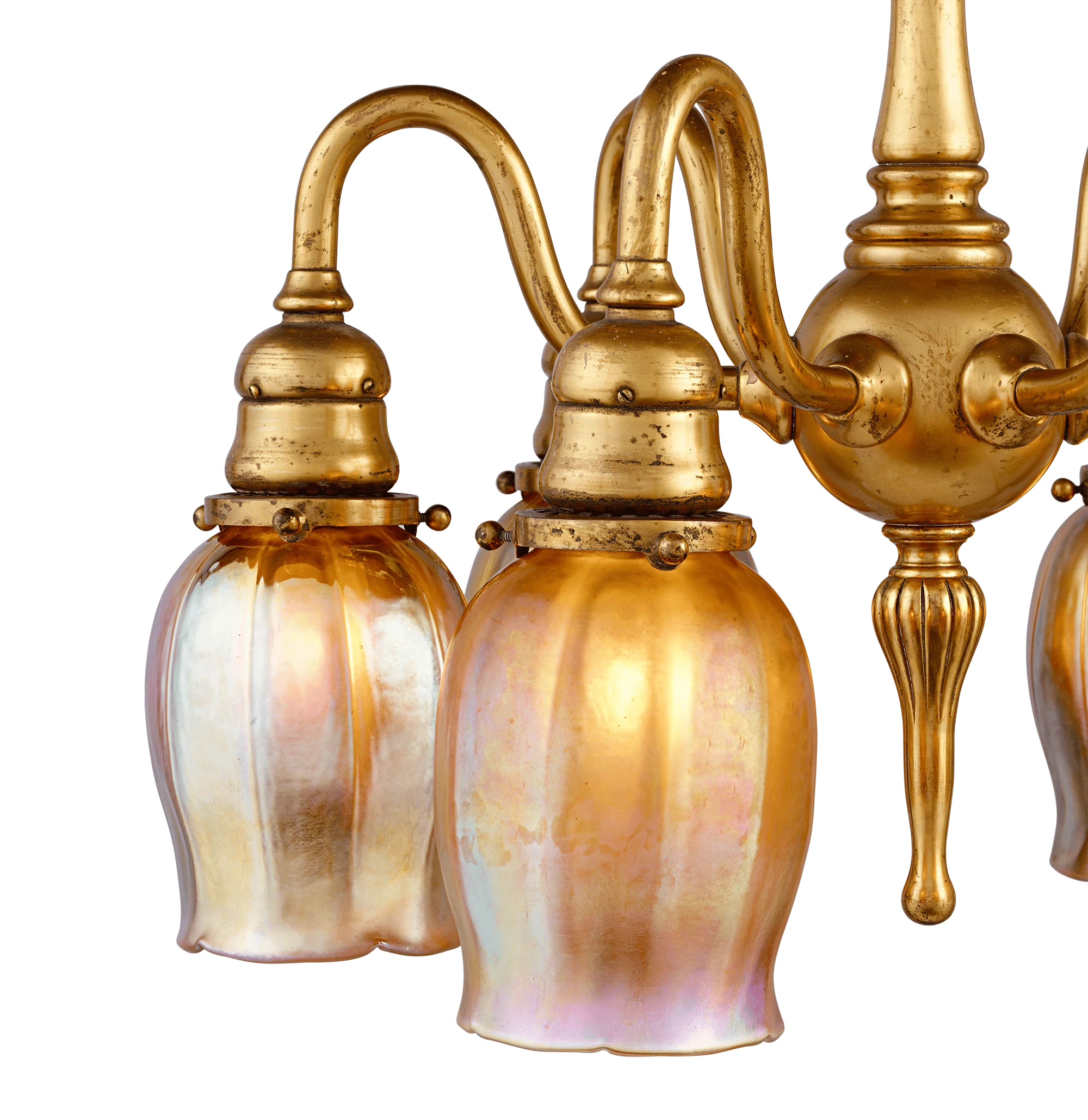 Tiffany Studios Six-Light Favrile Chandelier - Image 4