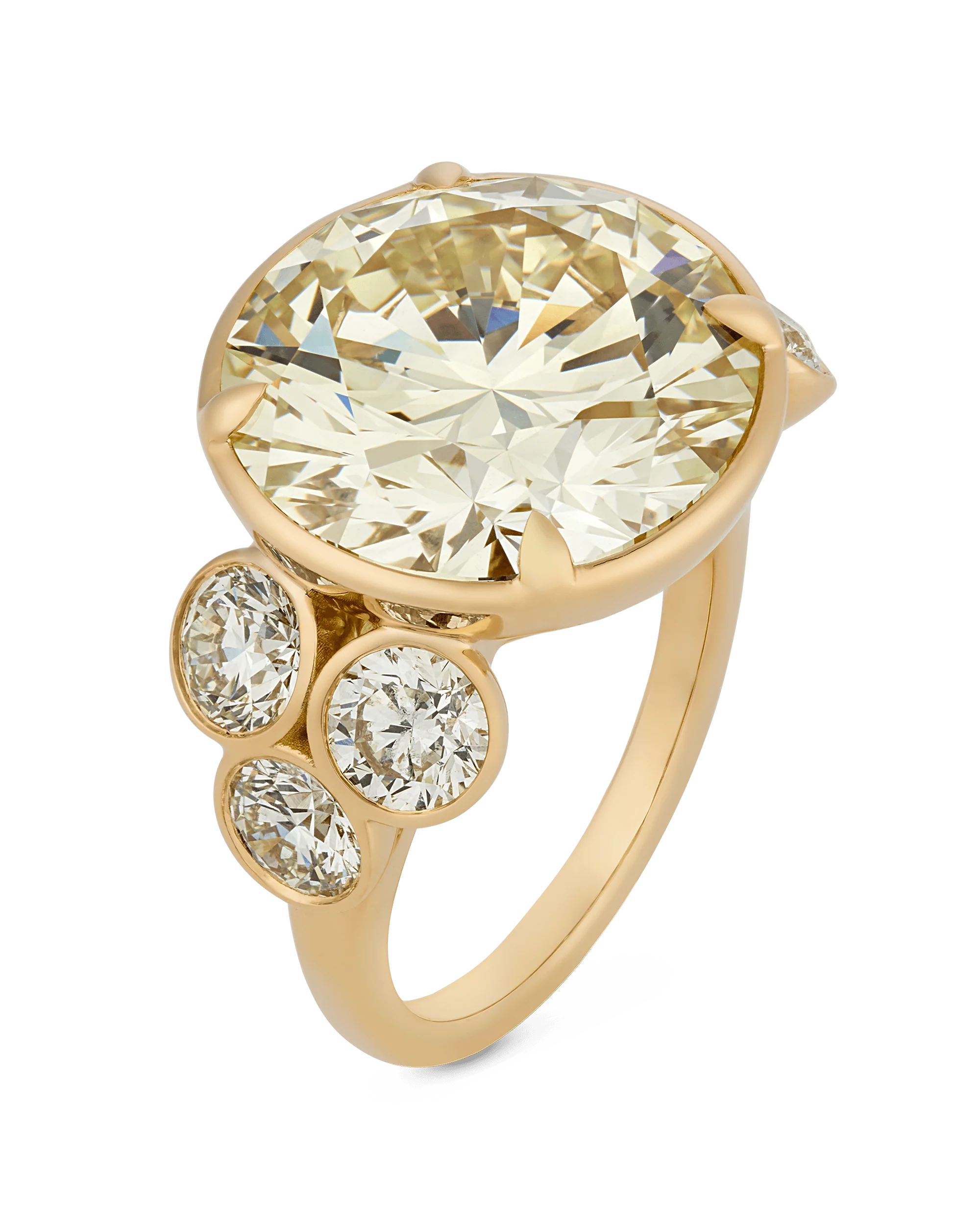 Triple Excellent Diamond Ring, 12.86 Carats - Image 2