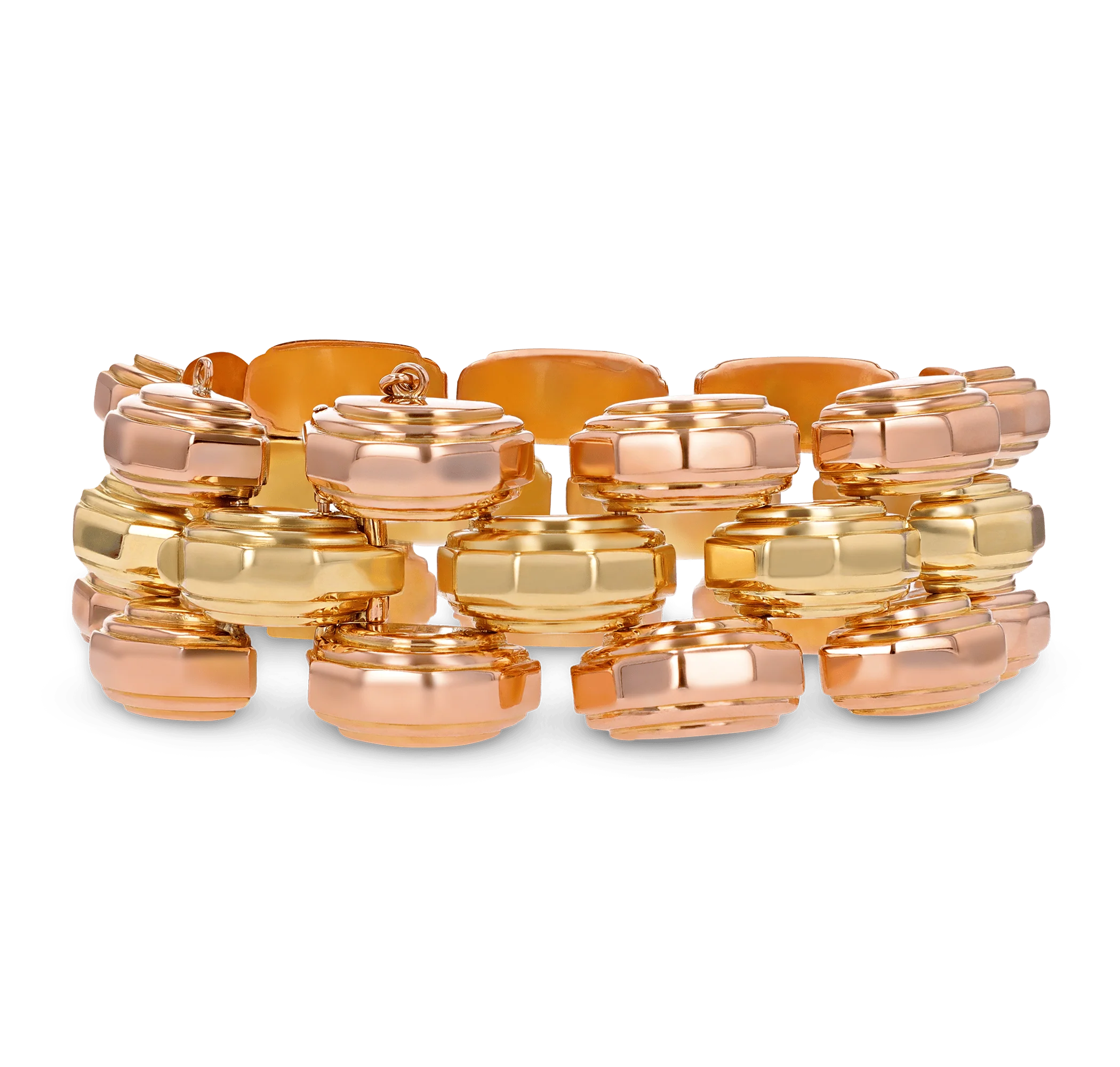 Two-Tone Gold Link Bracelet