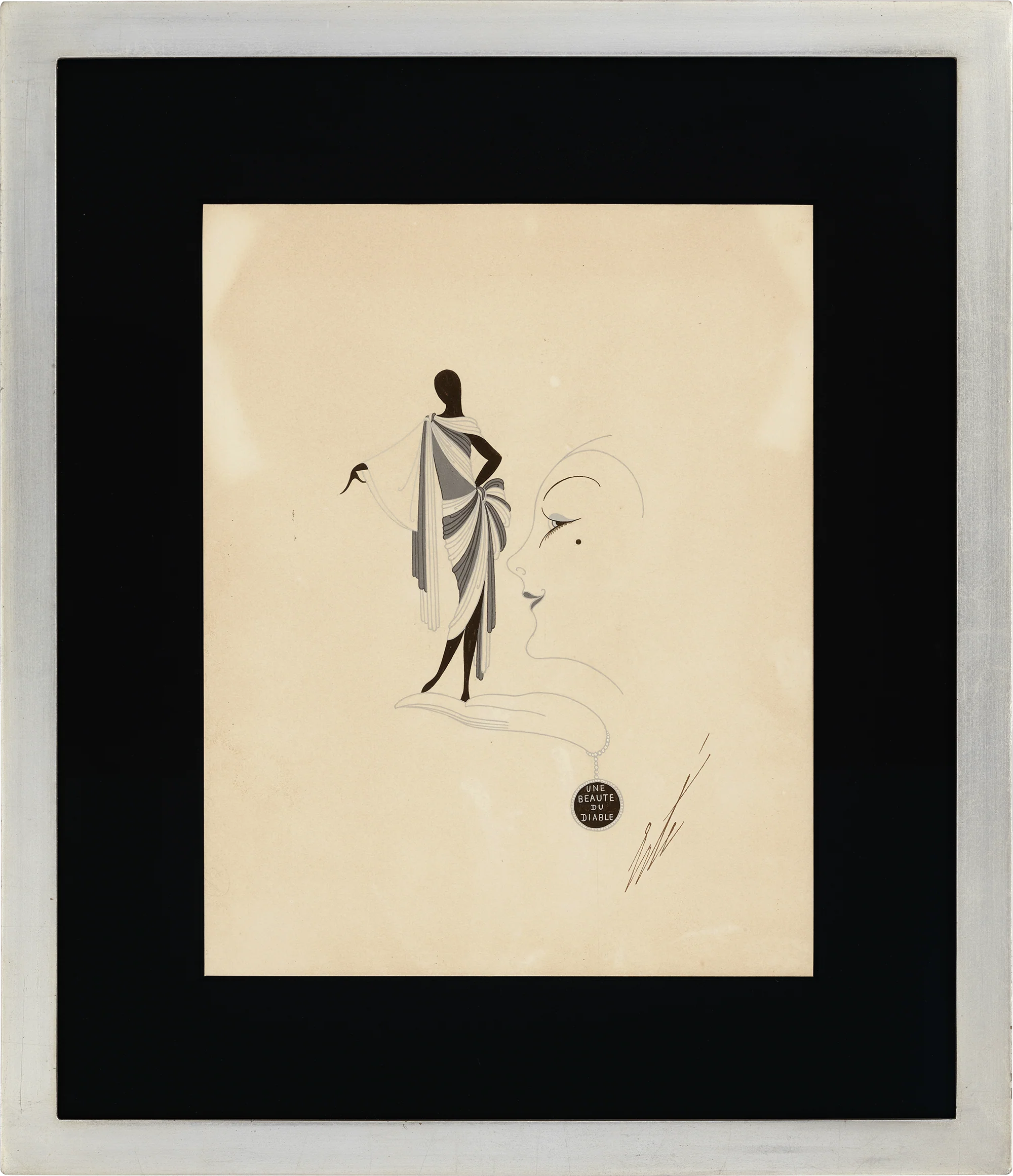 Une beauté du diable Janvier by Erté - Image 2