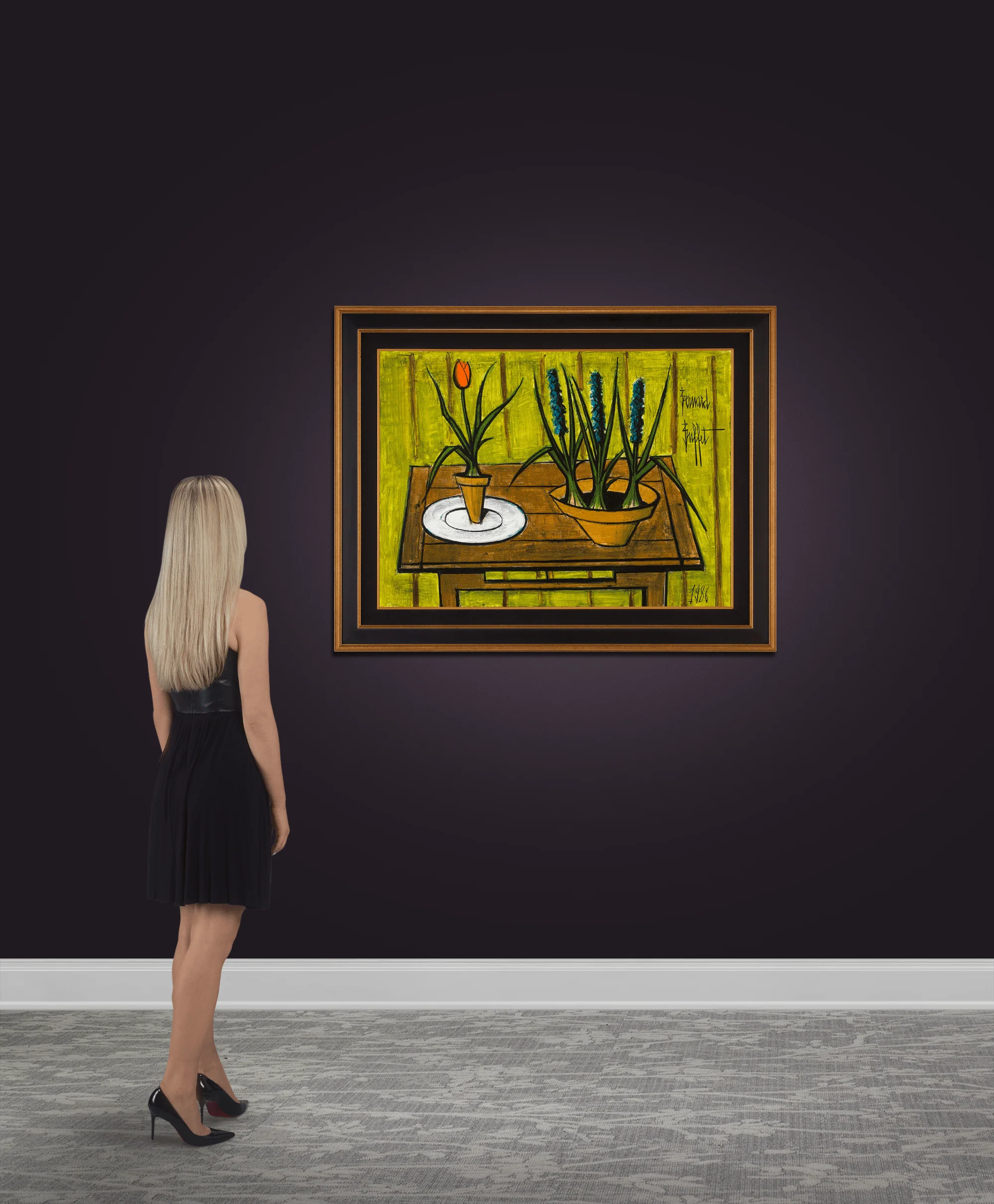 Une tulipe et trois jacinthes by Bernard Buffet - Image 6