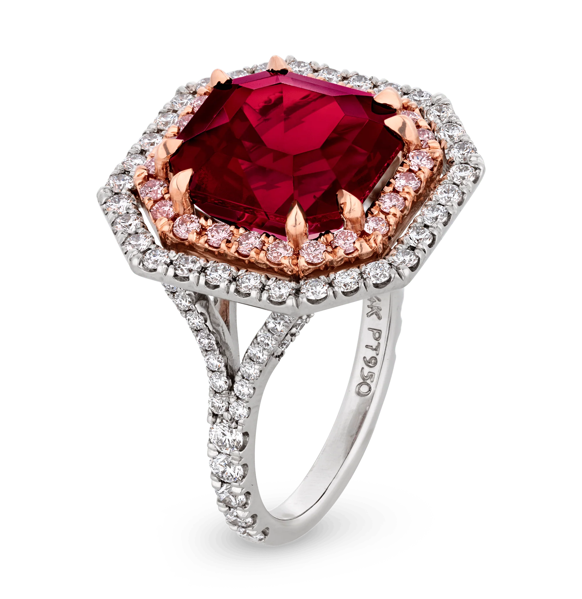 Unheated Burma Red Spinel Ring, 9.30 Carats - Image 4