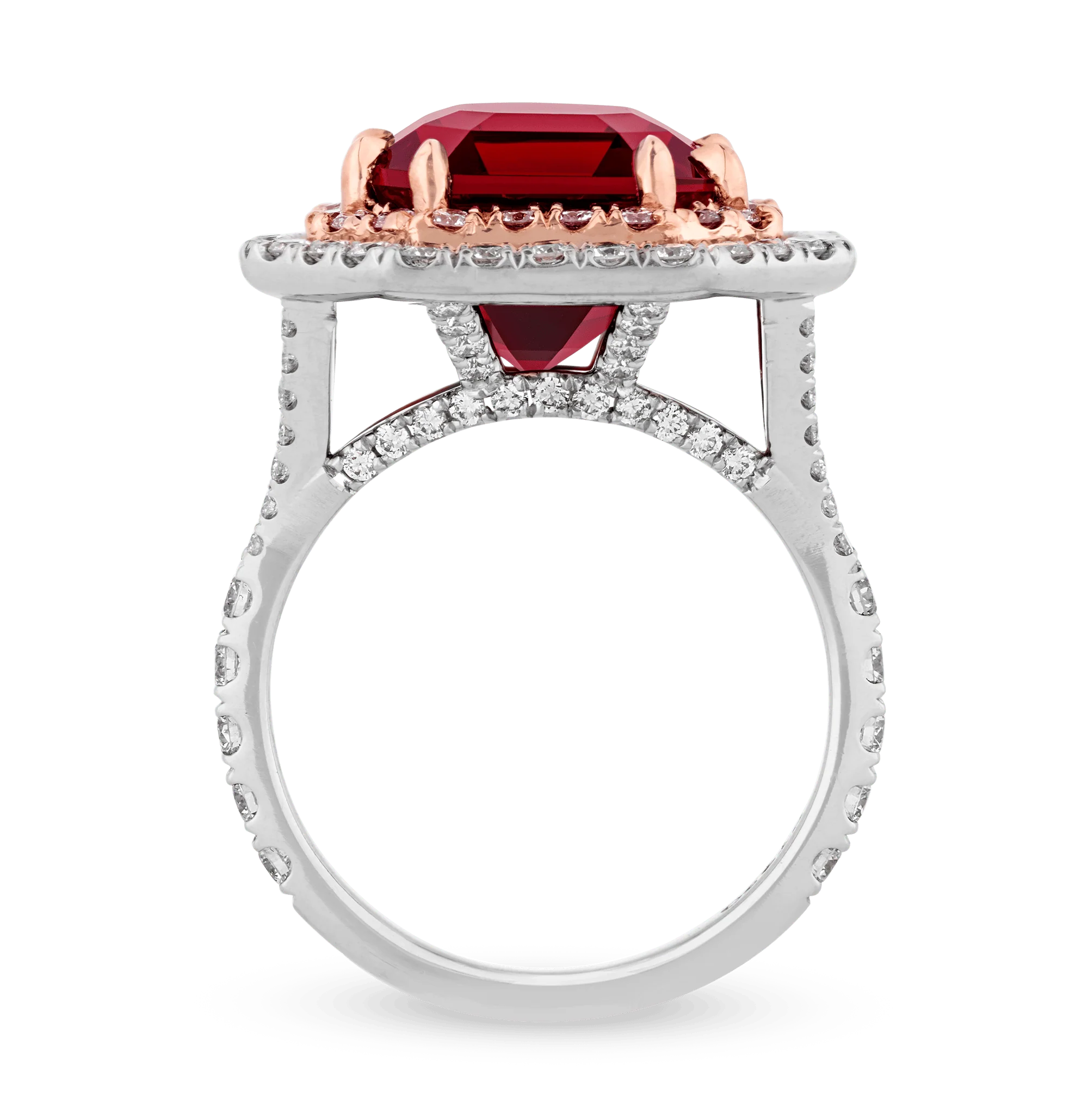 Unheated Burma Red Spinel Ring, 9.30 Carats - Image 5