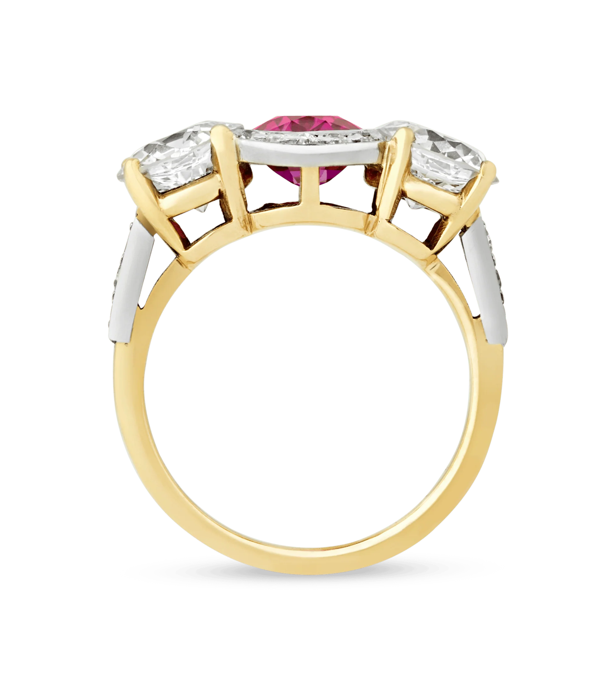 Unheated Burma Ruby and Diamond Ring - Image 2