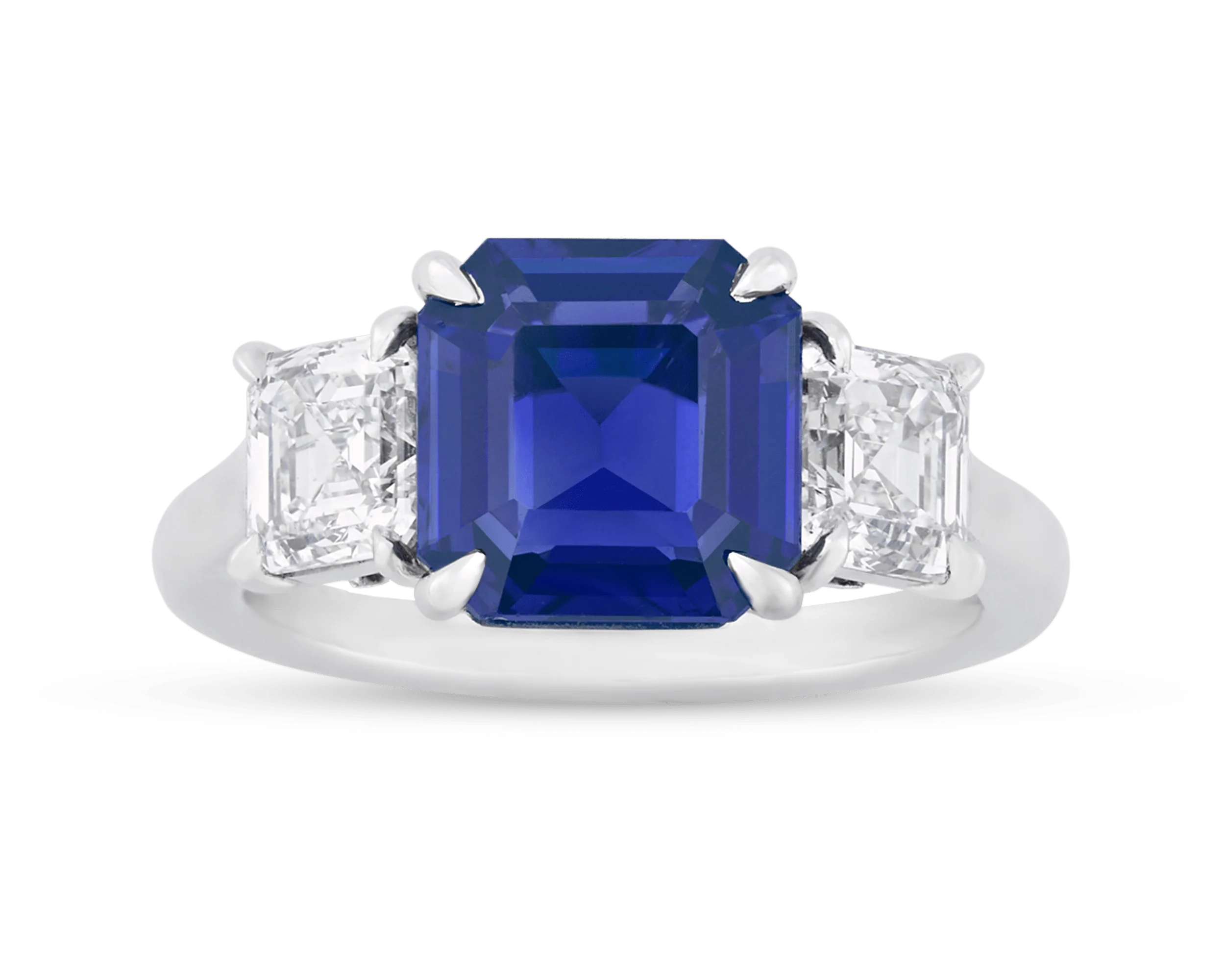 Unheated Kashmir Sapphire Ring, 3.32 Carats - Image 3