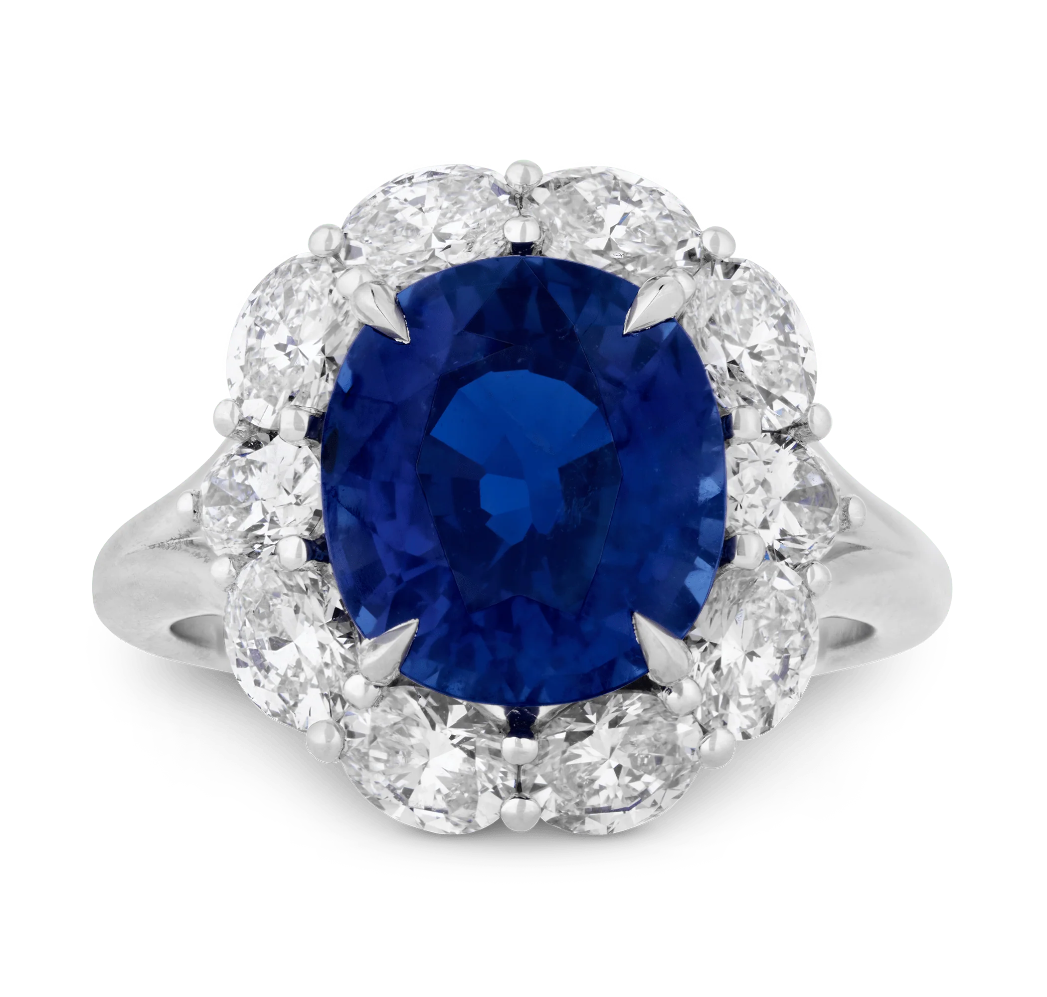 Unheated Kashmir Sapphire Ring, 5.38 carats - Image 3