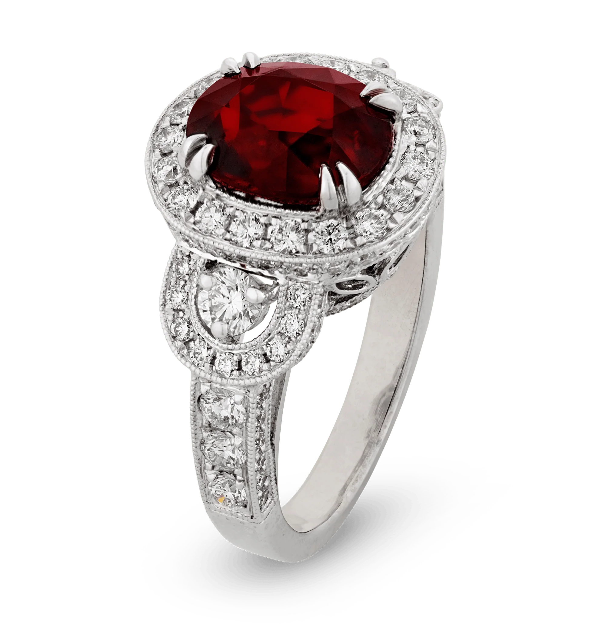Unheated Mozambique Ruby Ring, 4.54 Carats - Image 2