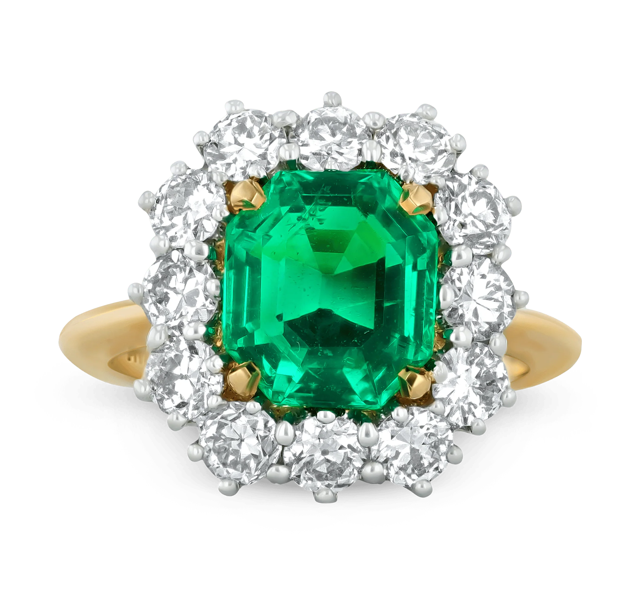 Untreated Colombian Emerald Ring, 2.98 Carats