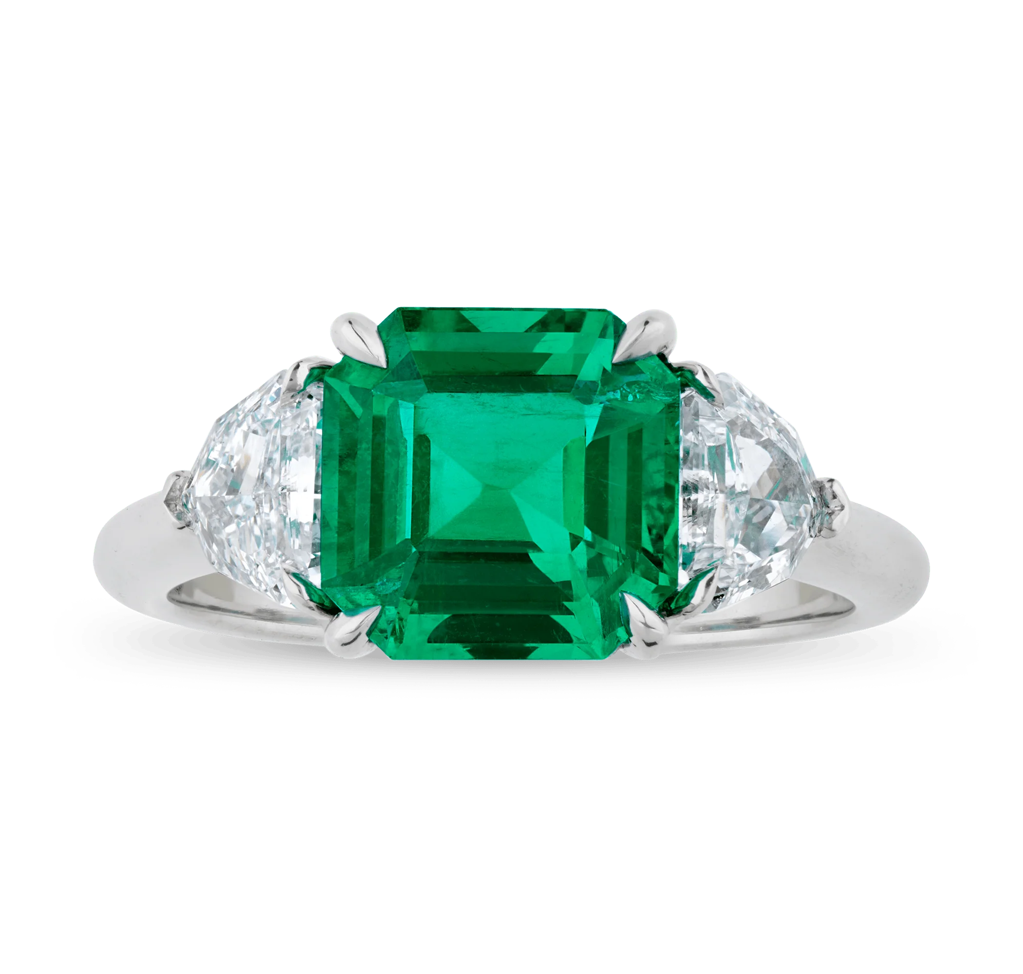 Untreated Colombian Emerald Ring, 3.05 Carats