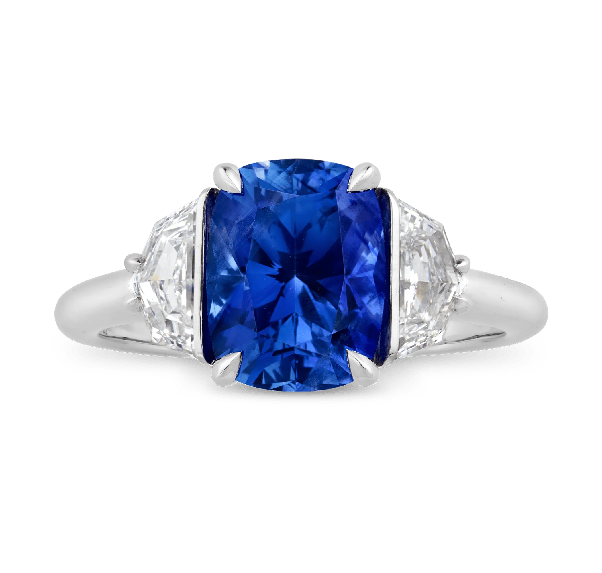 Untreated Kashmir Sapphire Ring, 3.03 Carats - Image 3