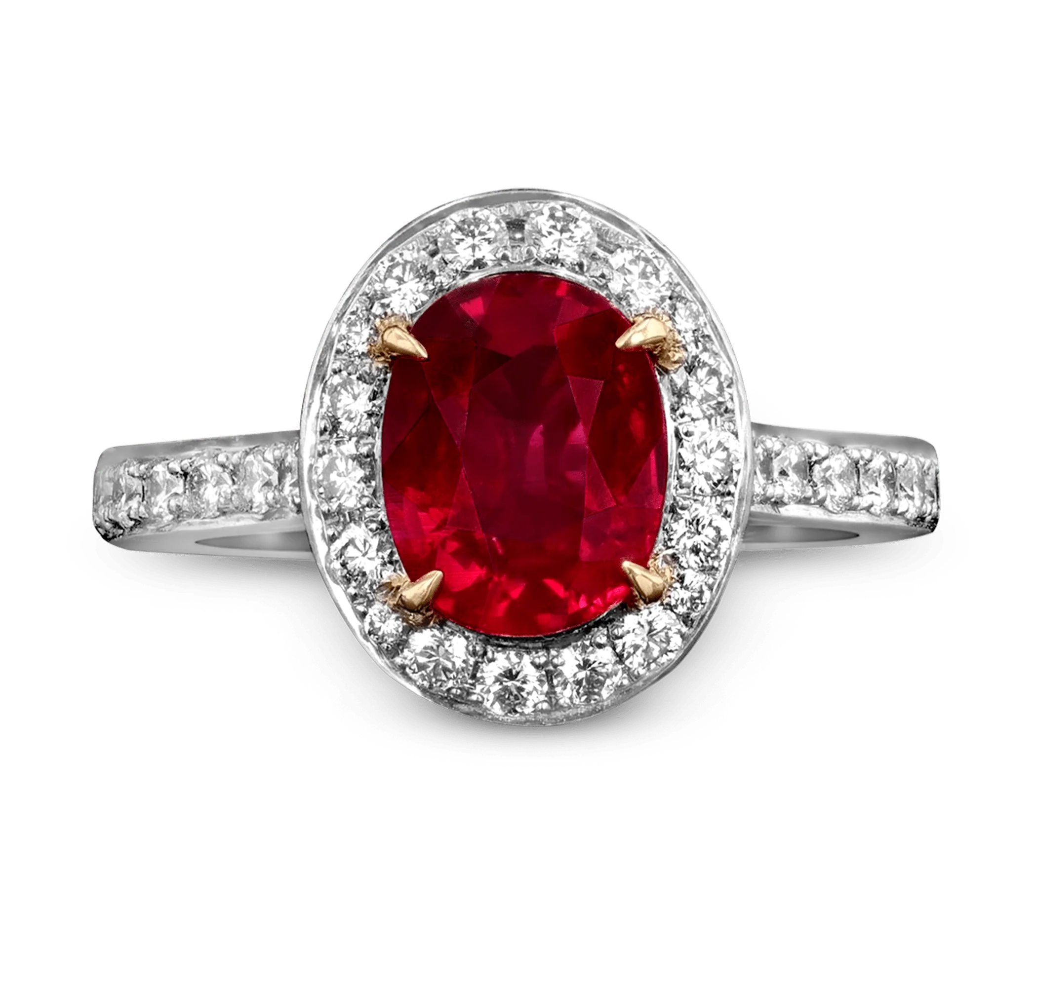 Untreated Mozambique Ruby Ring, 2.10 Carats