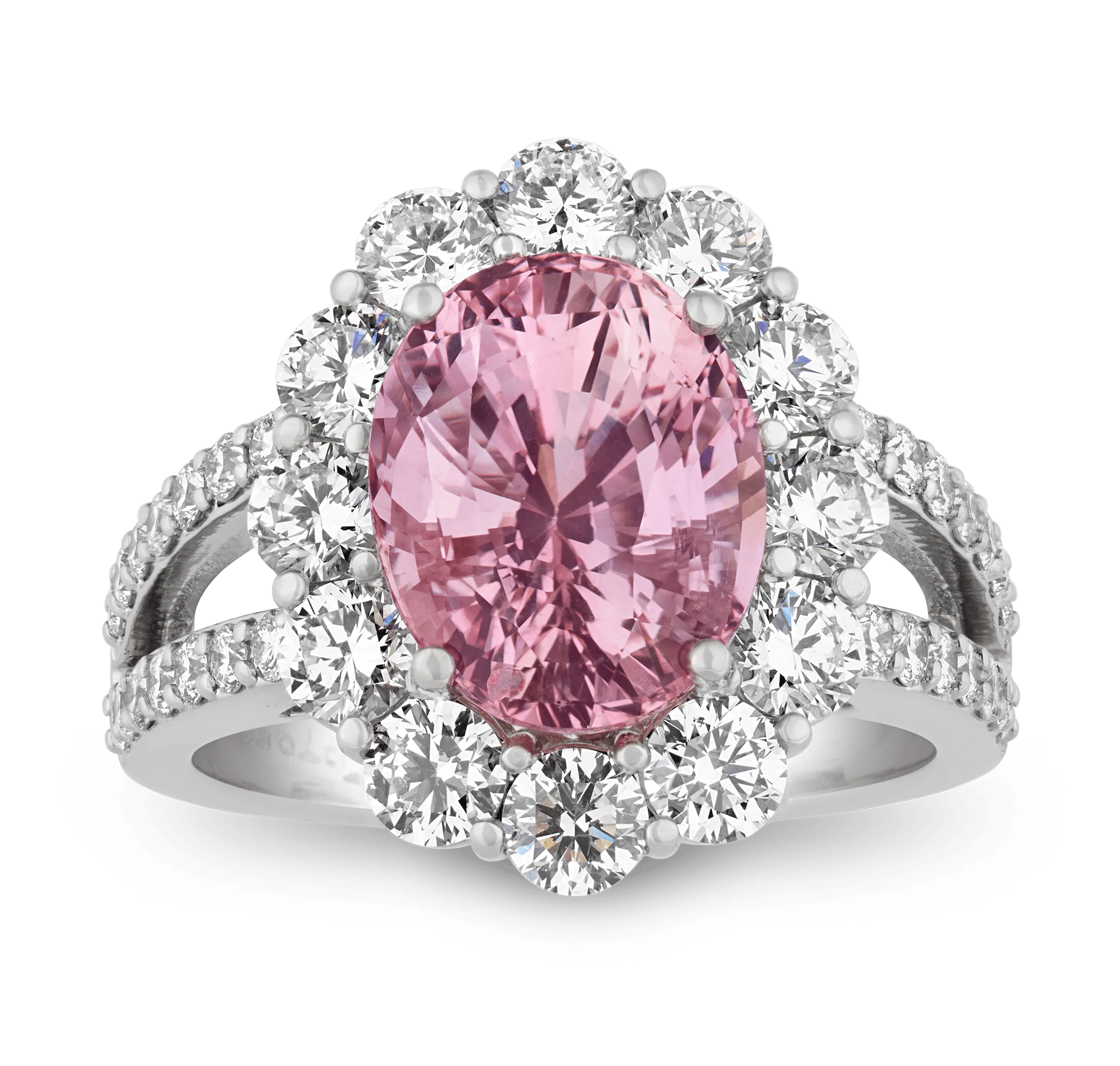 Untreated Padparadscha Sapphire Ring, 6.19 Carats - Image 3