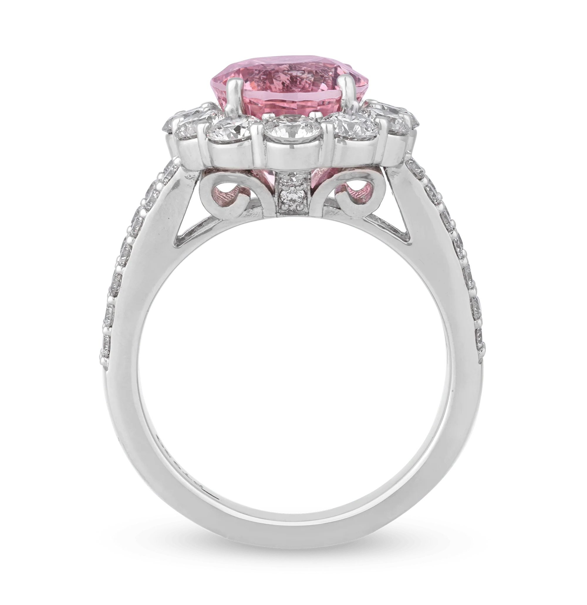 Untreated Padparadscha Sapphire Ring, 6.19 Carats - Image 4
