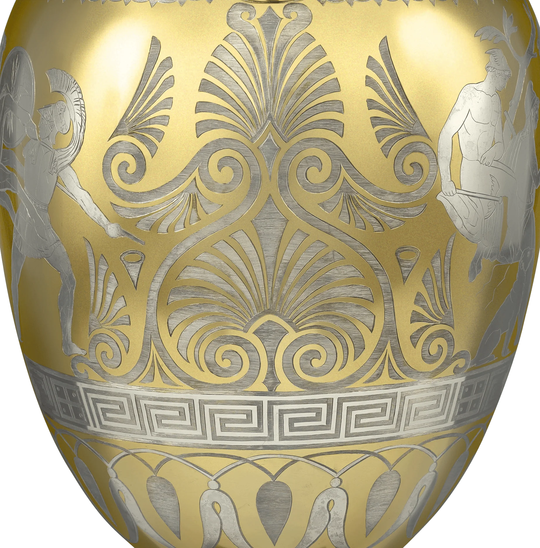 Victorian Parcel Gilt Vase by D & C Houle - Image 3