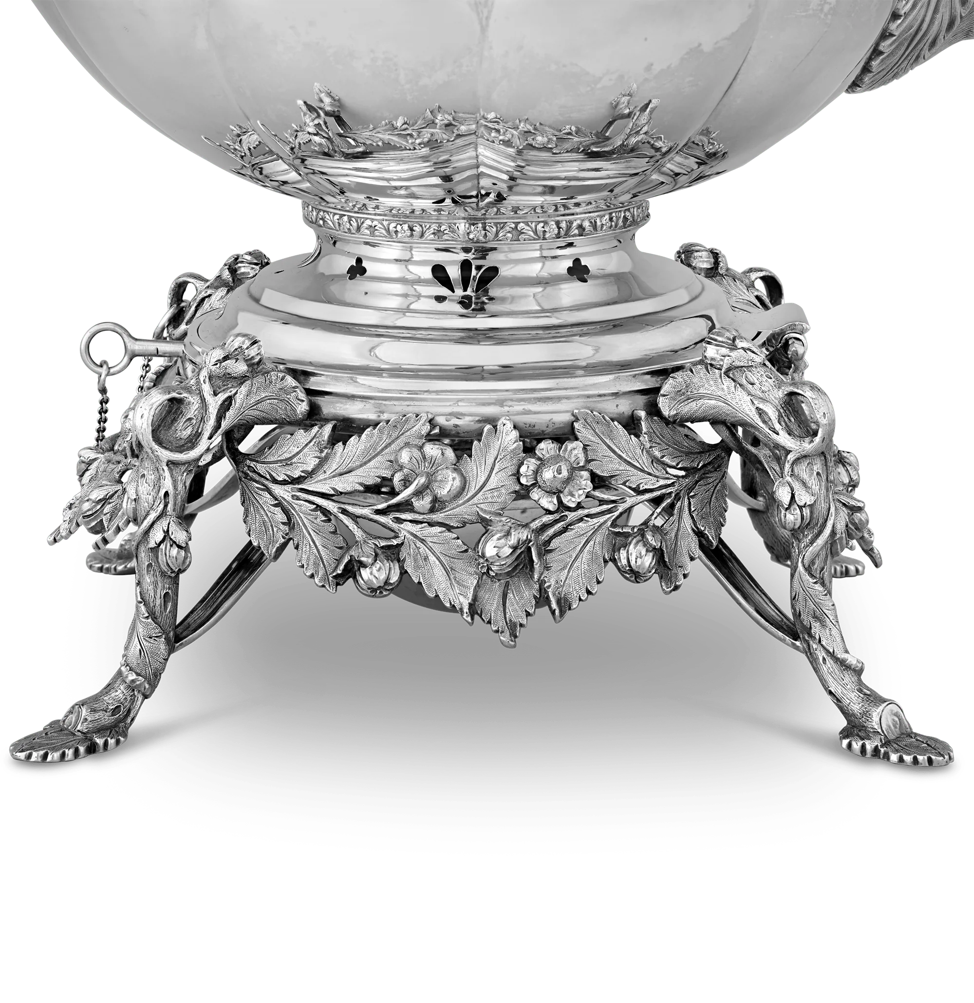 Victorian Silver Tea Kettle by Gorham & Thurber - Image 4