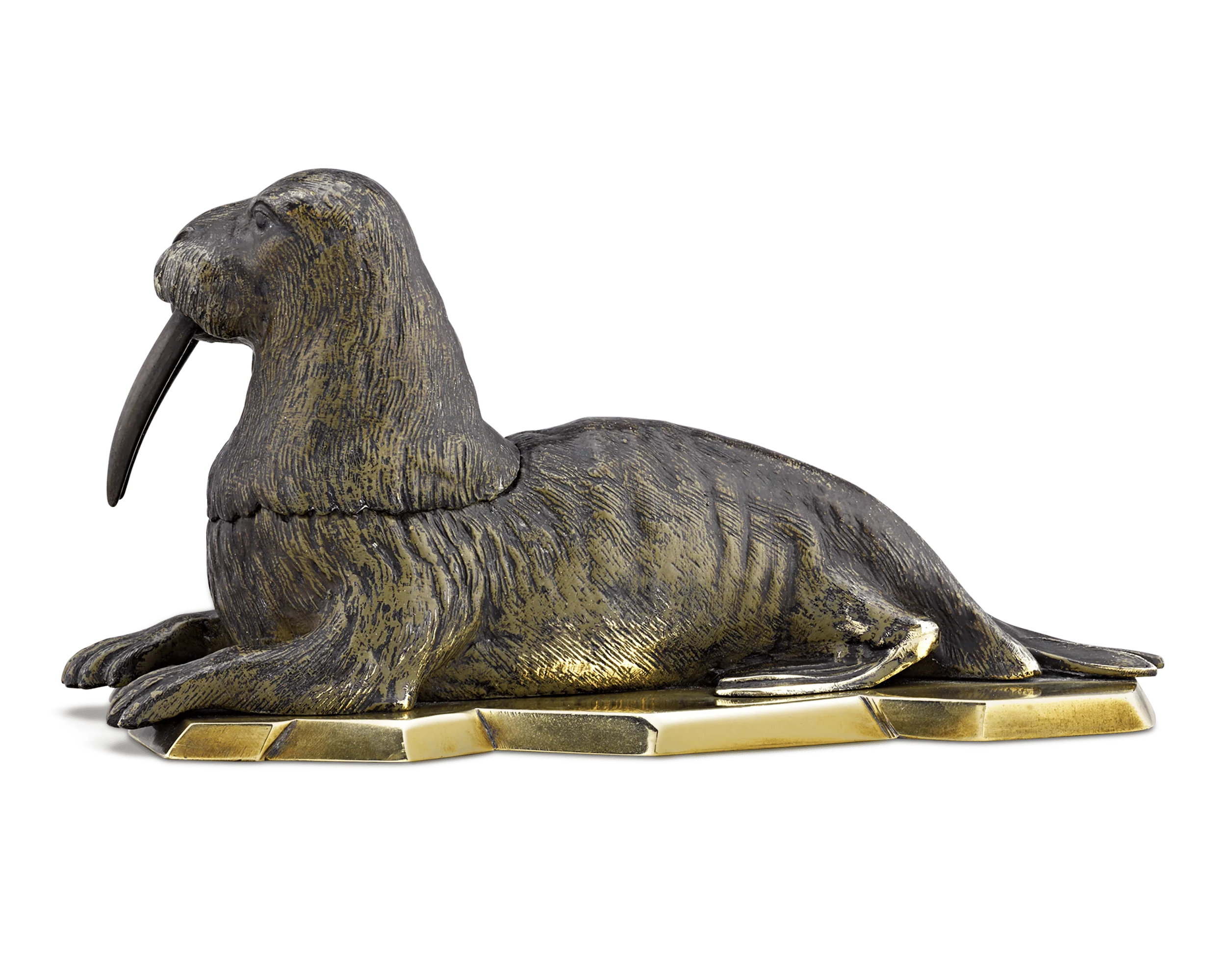 Vienna Bronze Walrus Inkwell - Image 3