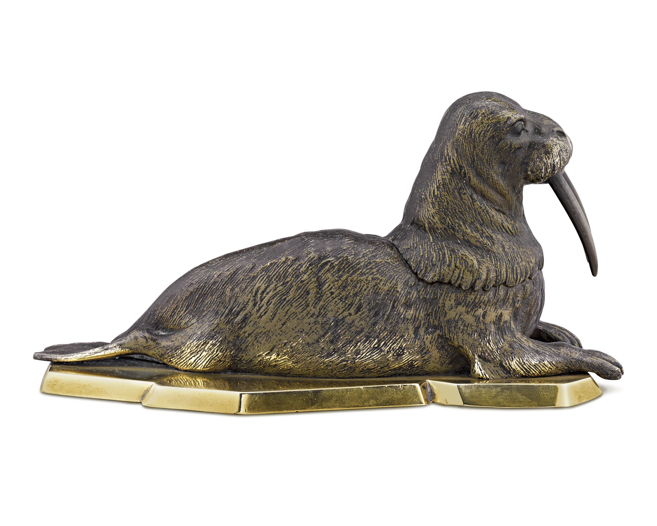 Vienna Bronze Walrus Inkwell - Image 4