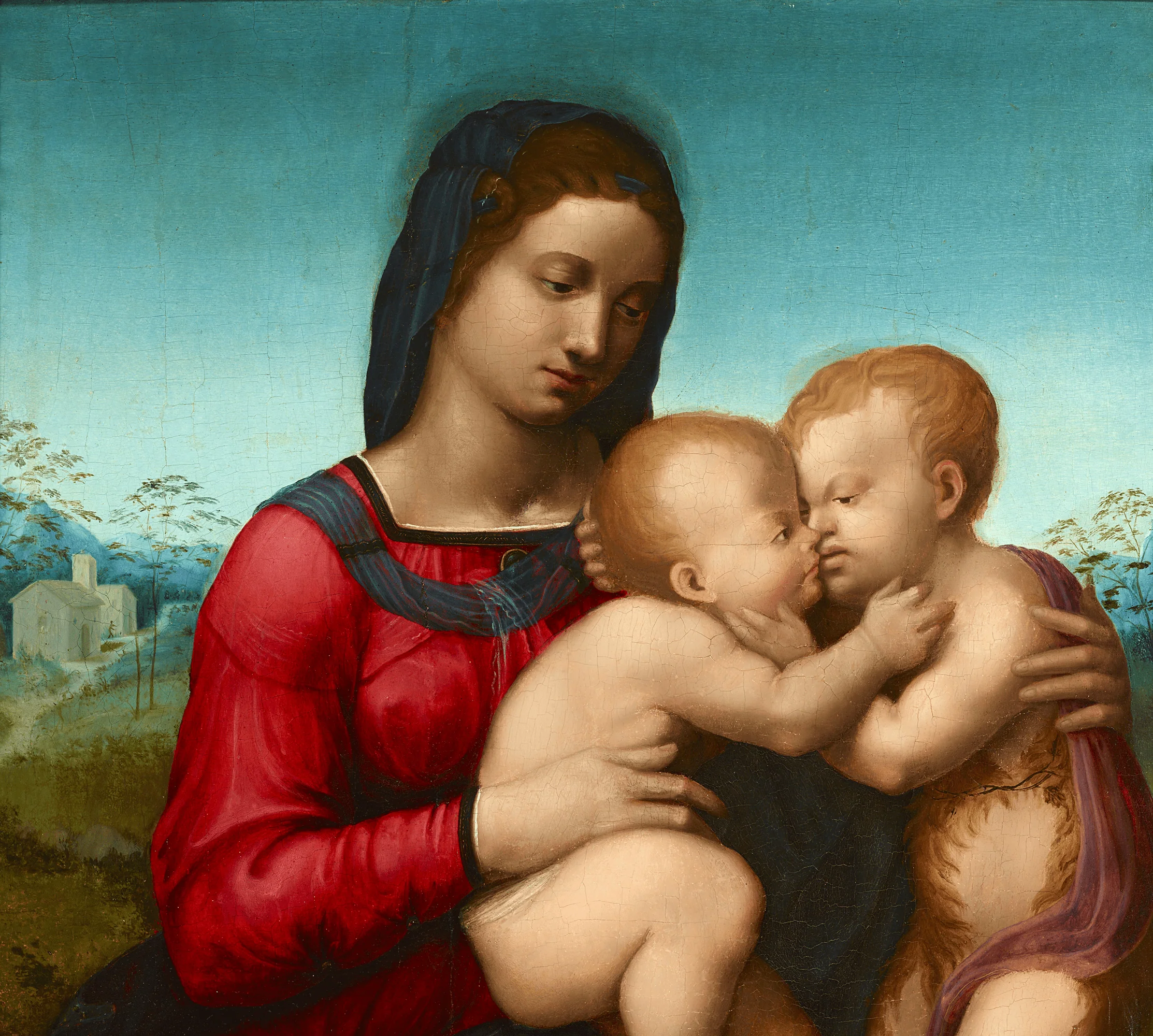 Virgin and Child with the Infant Saint John by Domenico Puligo - Image 3
