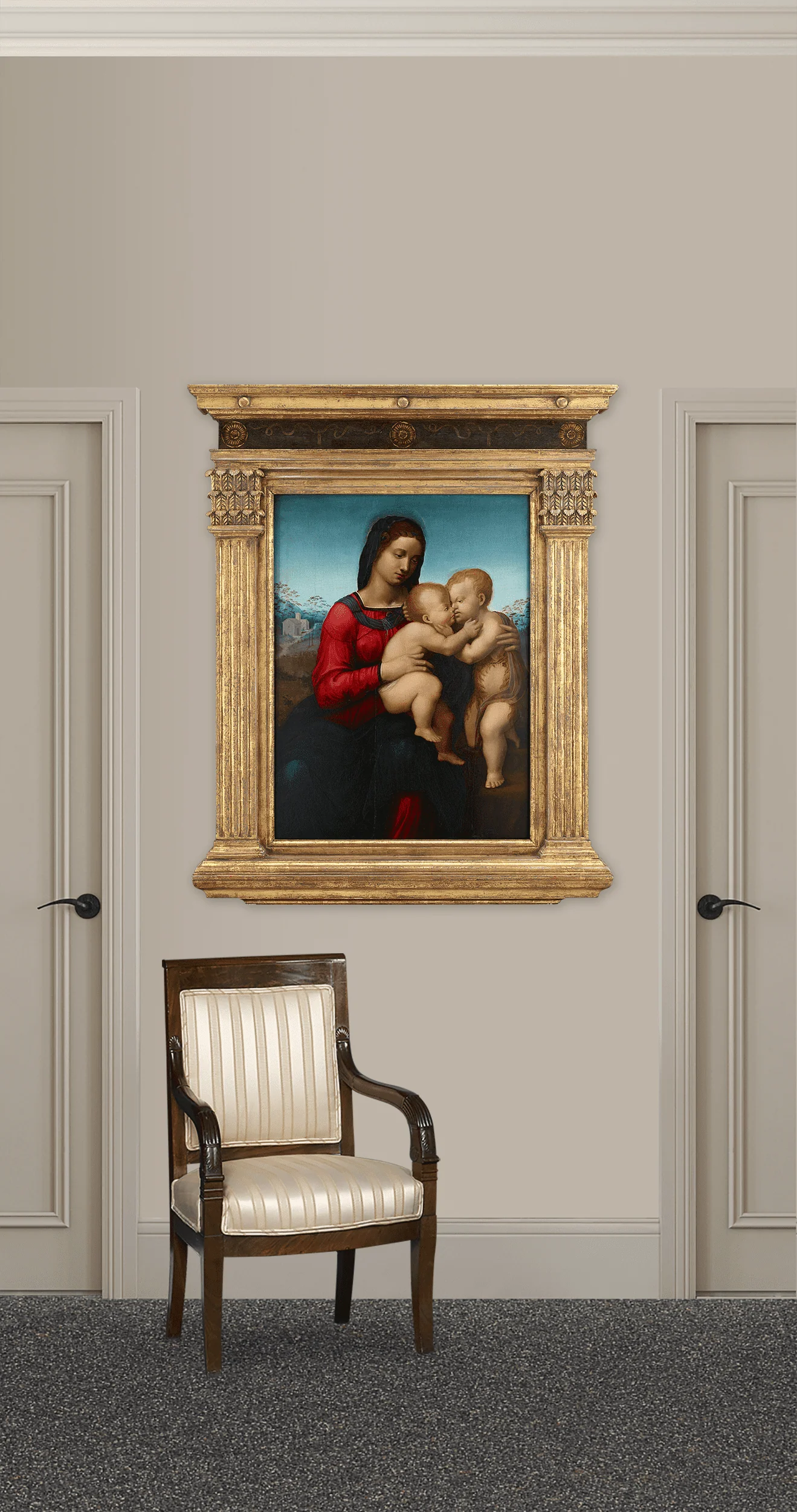 Virgin and Child with the Infant Saint John by Domenico Puligo - Image 4