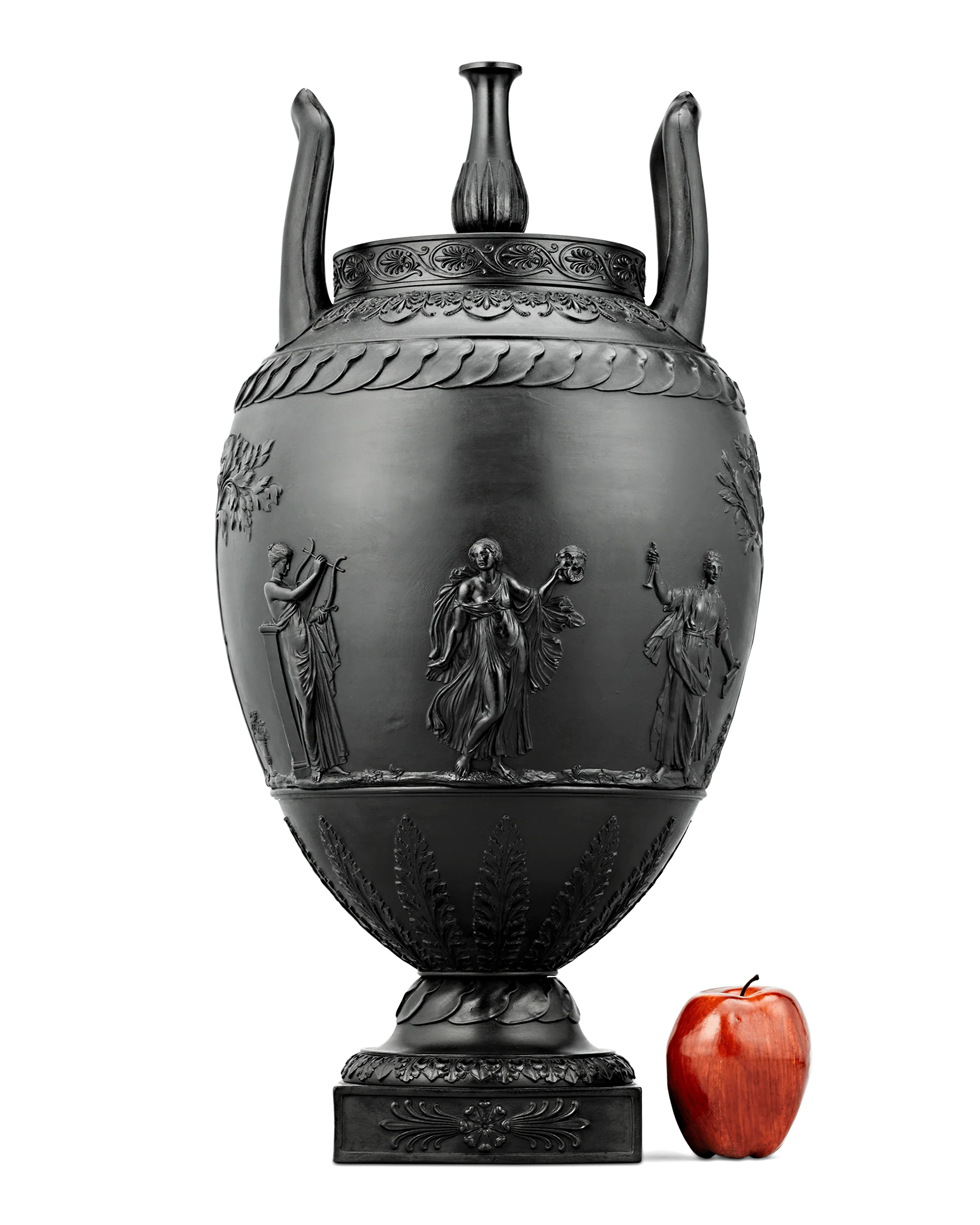 Wedgwood Black Basalt Two-Handled Vase - Image 7