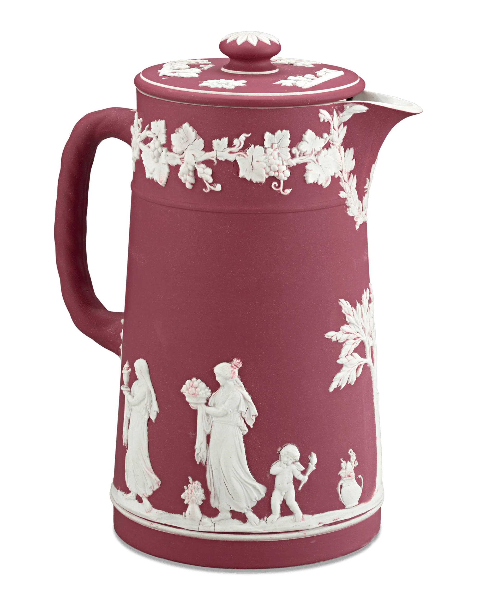 Wedgwood Crimson Jasperware Pitcher - Image 2
