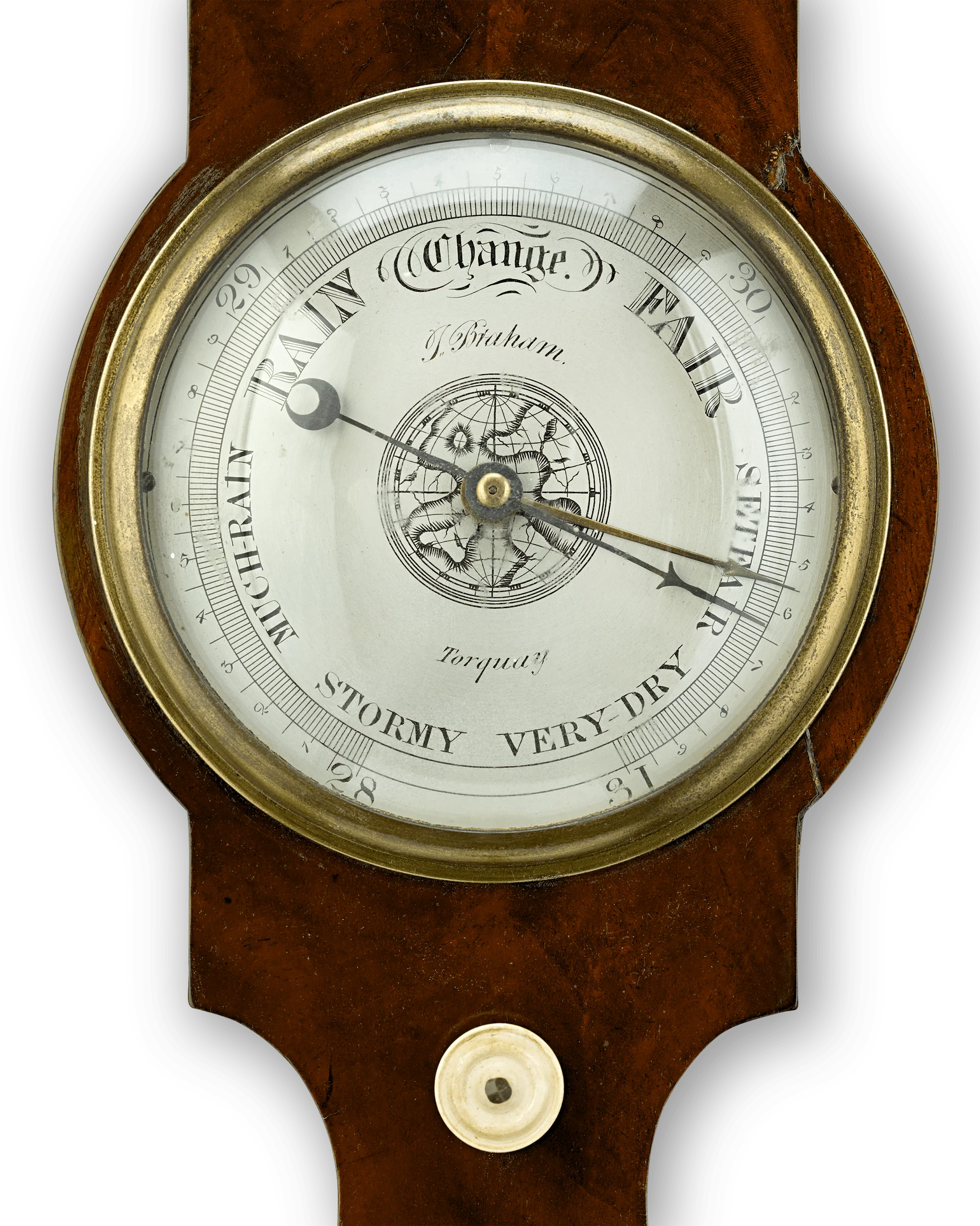 Wheel Barometer by James Braham - Image 3