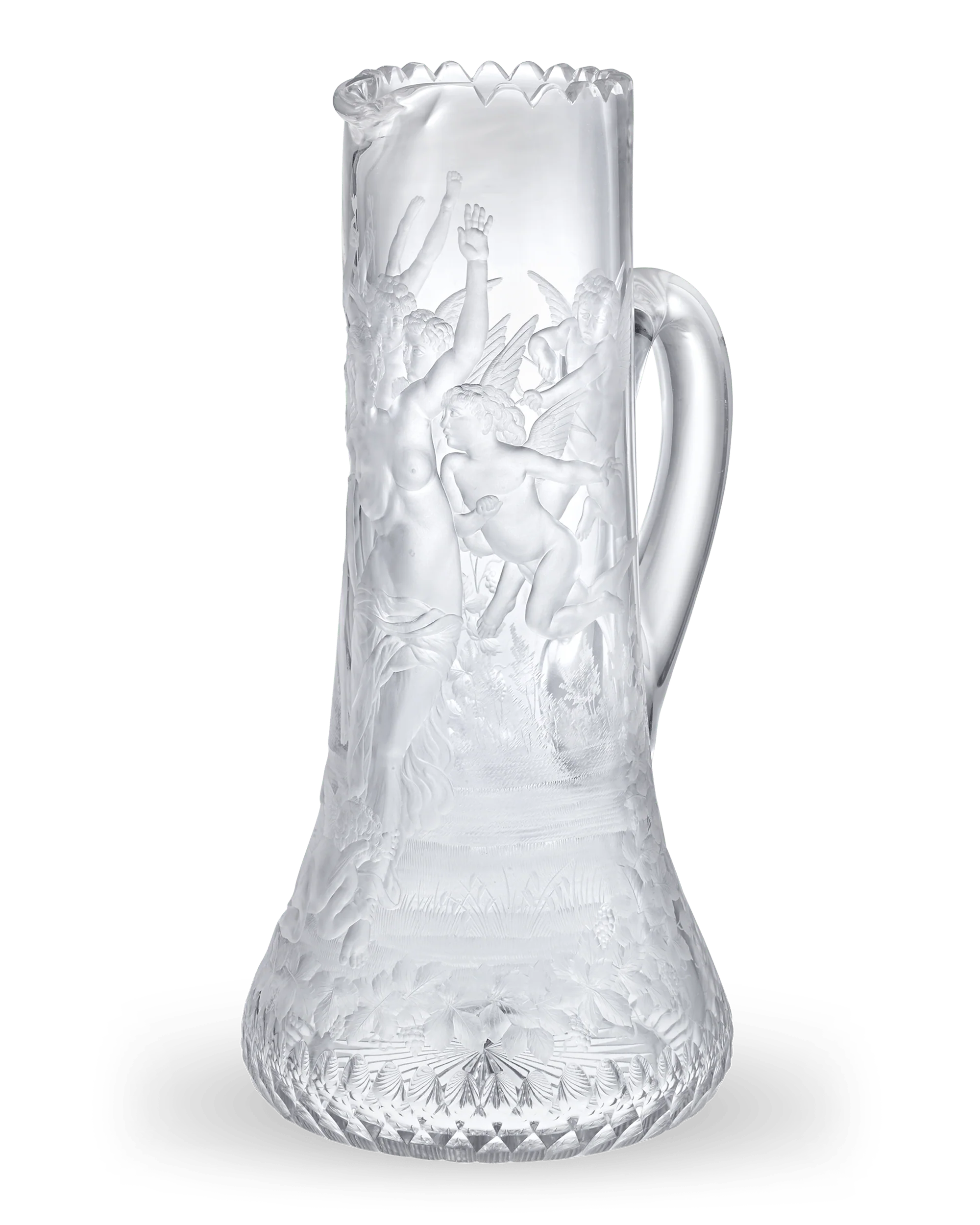 William-Adolphe Bouguereau Cut Glass Pitcher - Image 2