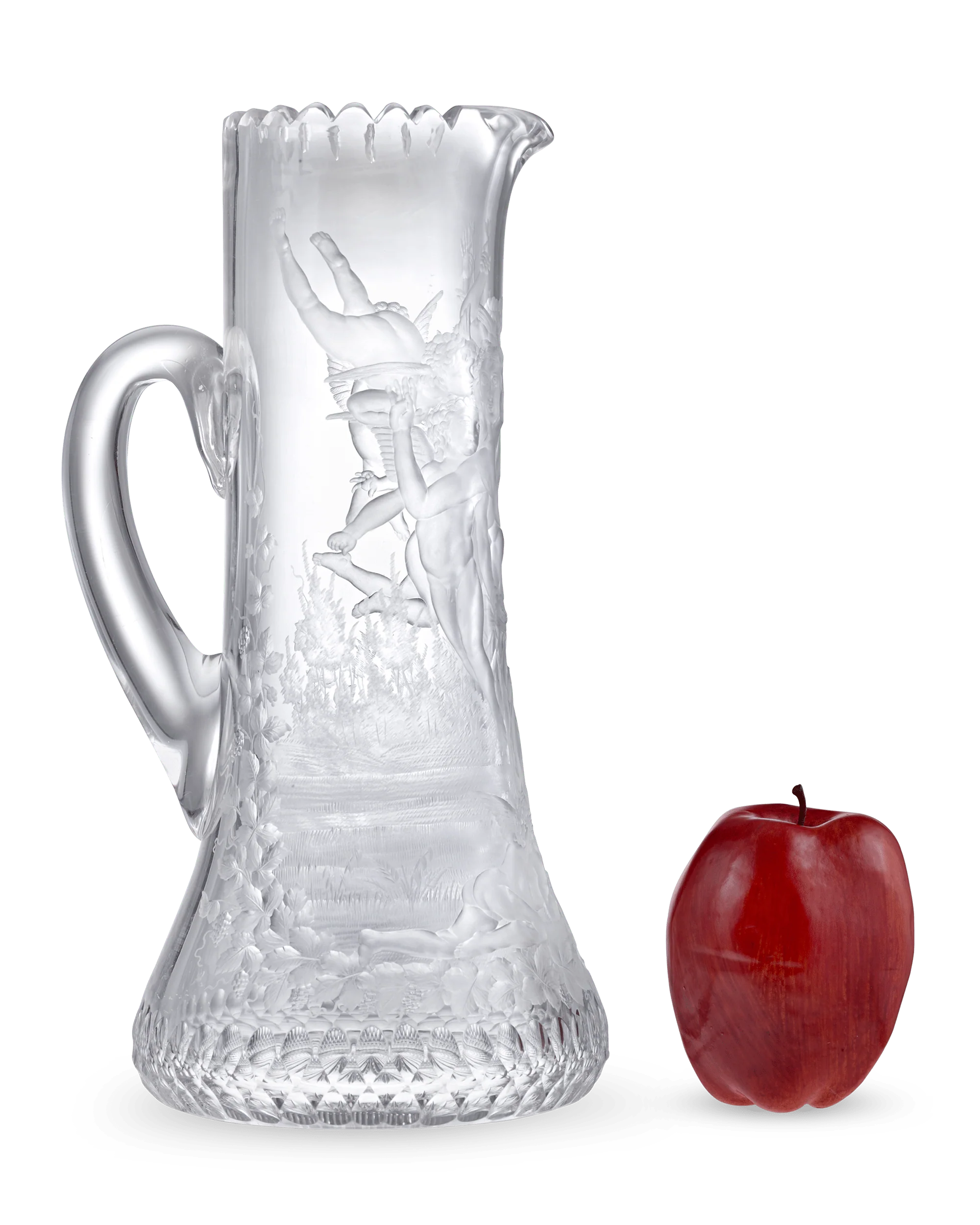 William-Adolphe Bouguereau Cut Glass Pitcher - Image 4