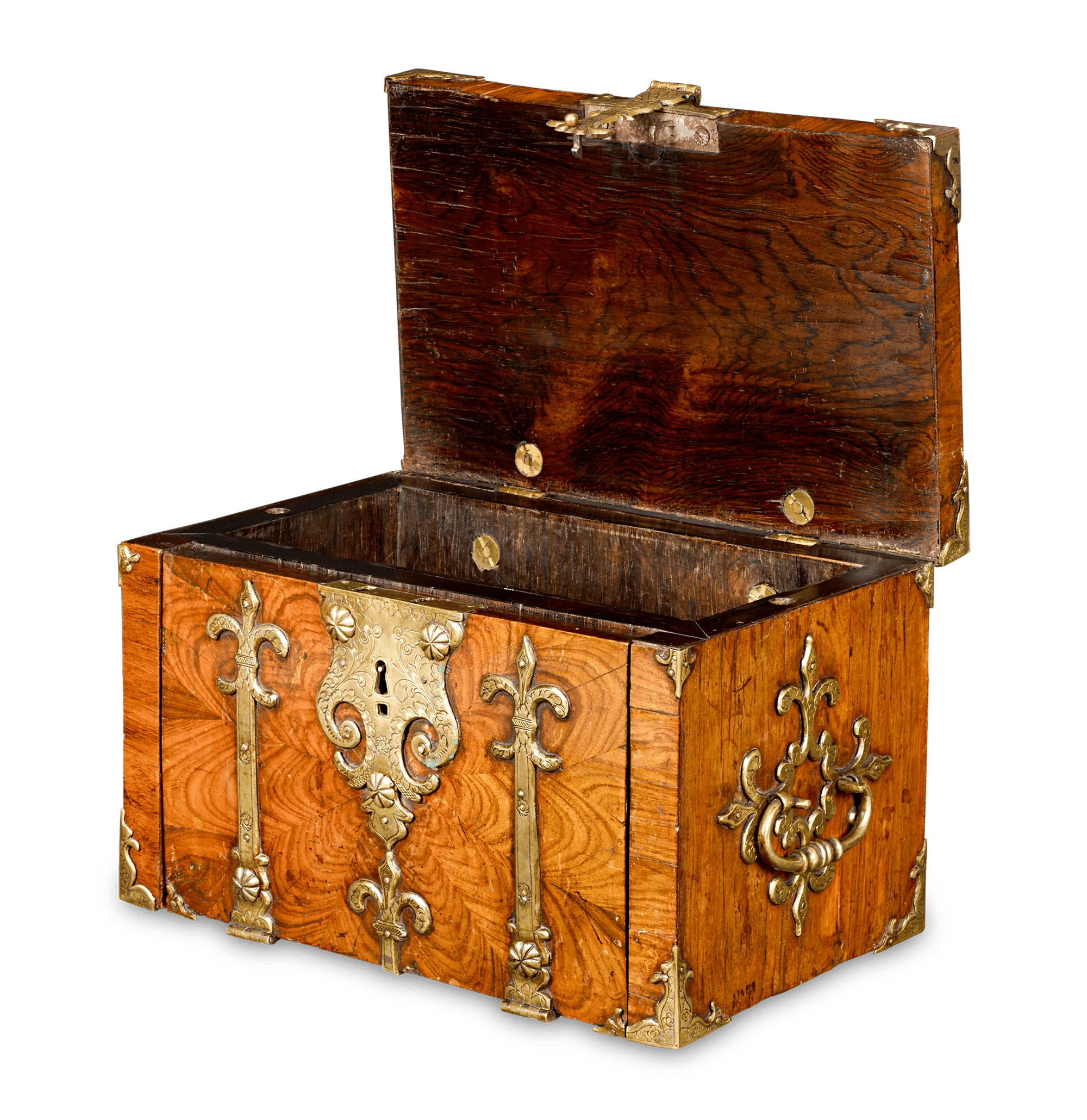 William and Mary Kingwood
Veneered and Gilt Brass Bound
Strongbox - Image 2