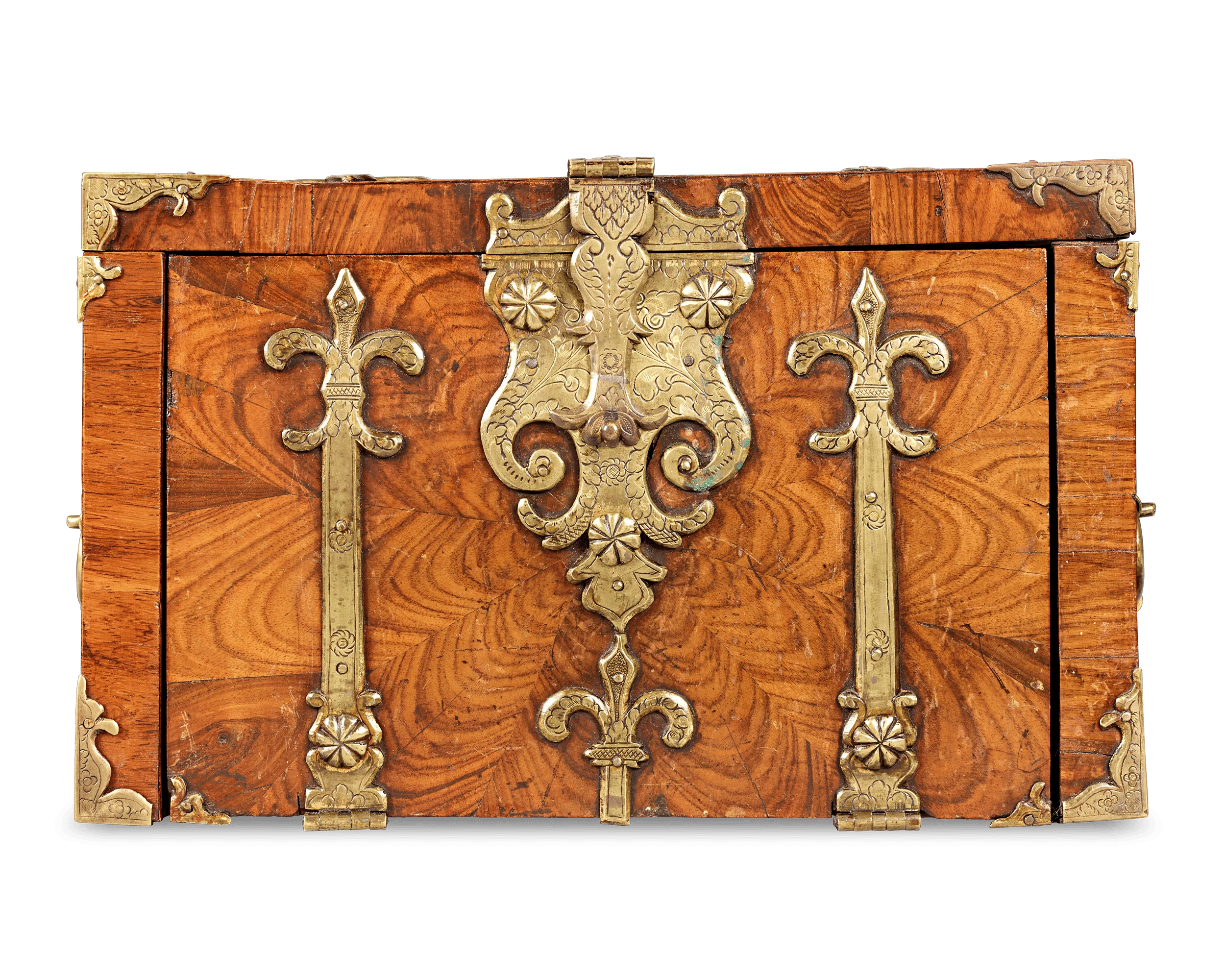William and Mary Kingwood
Veneered and Gilt Brass Bound
Strongbox - Image 3