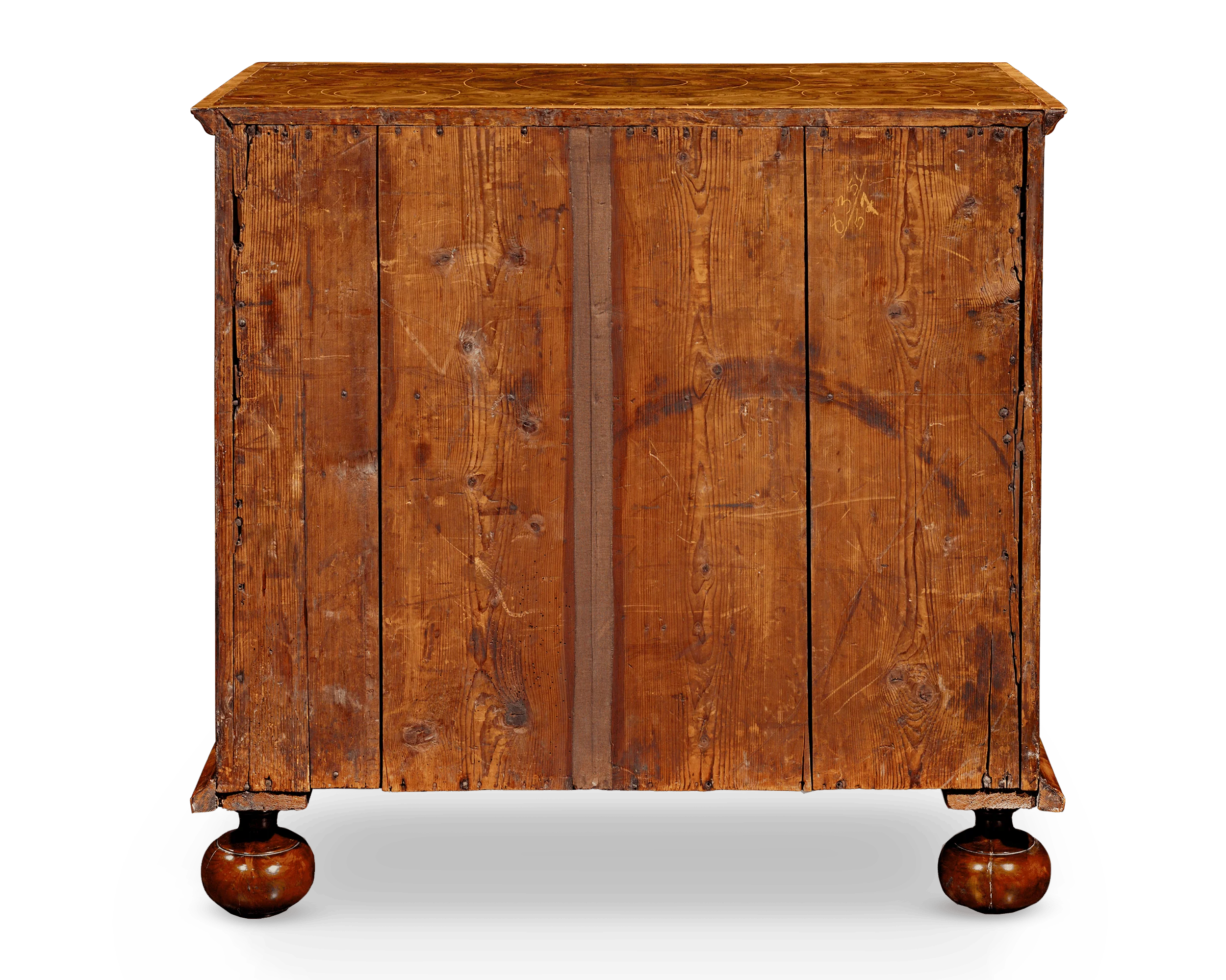 William and Mary Oysterwood Chest - Image 6