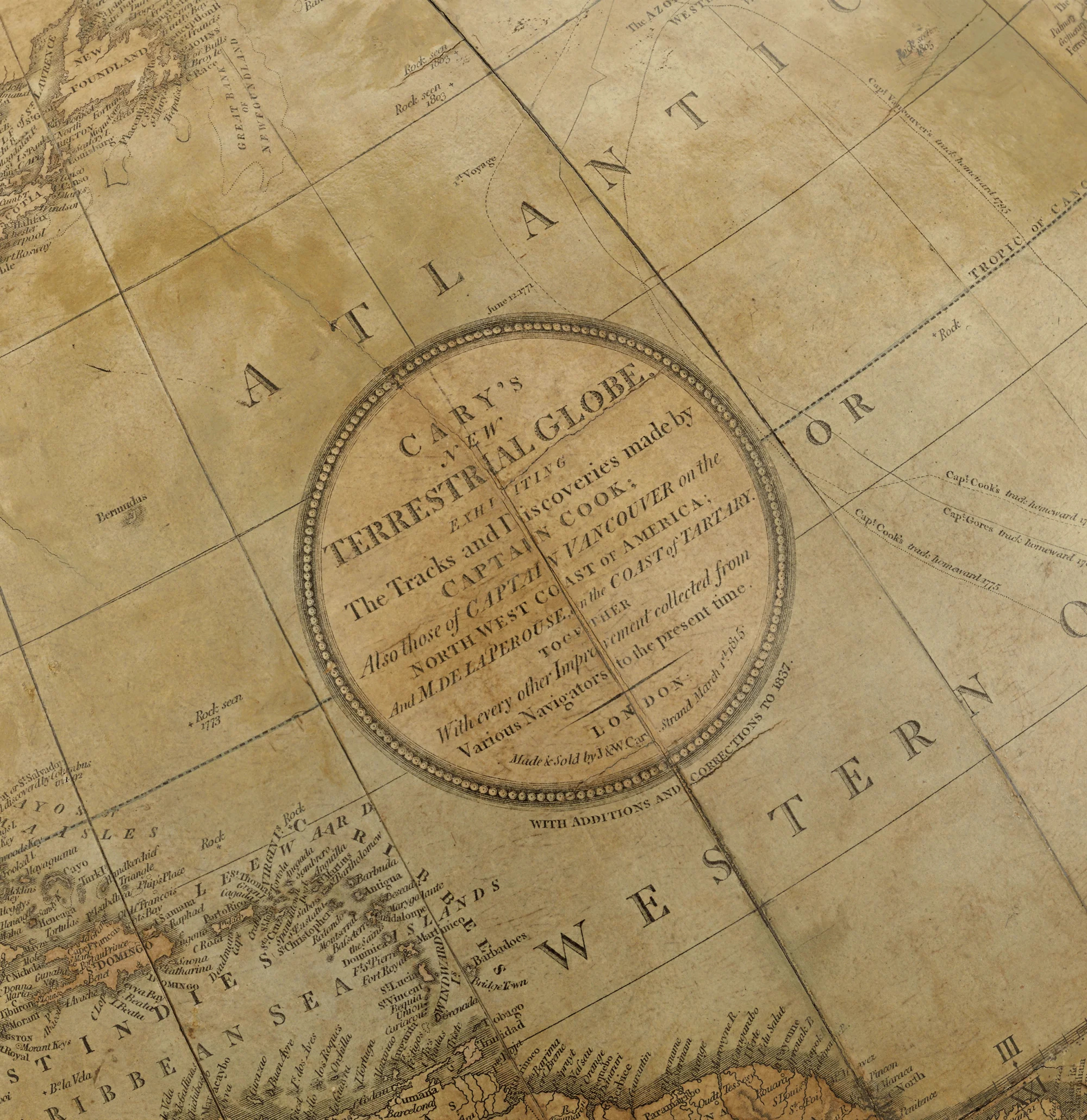 William IV 21-Inch Terrestrial and Celestial Floor Globes by J. W. Cary - Image 9