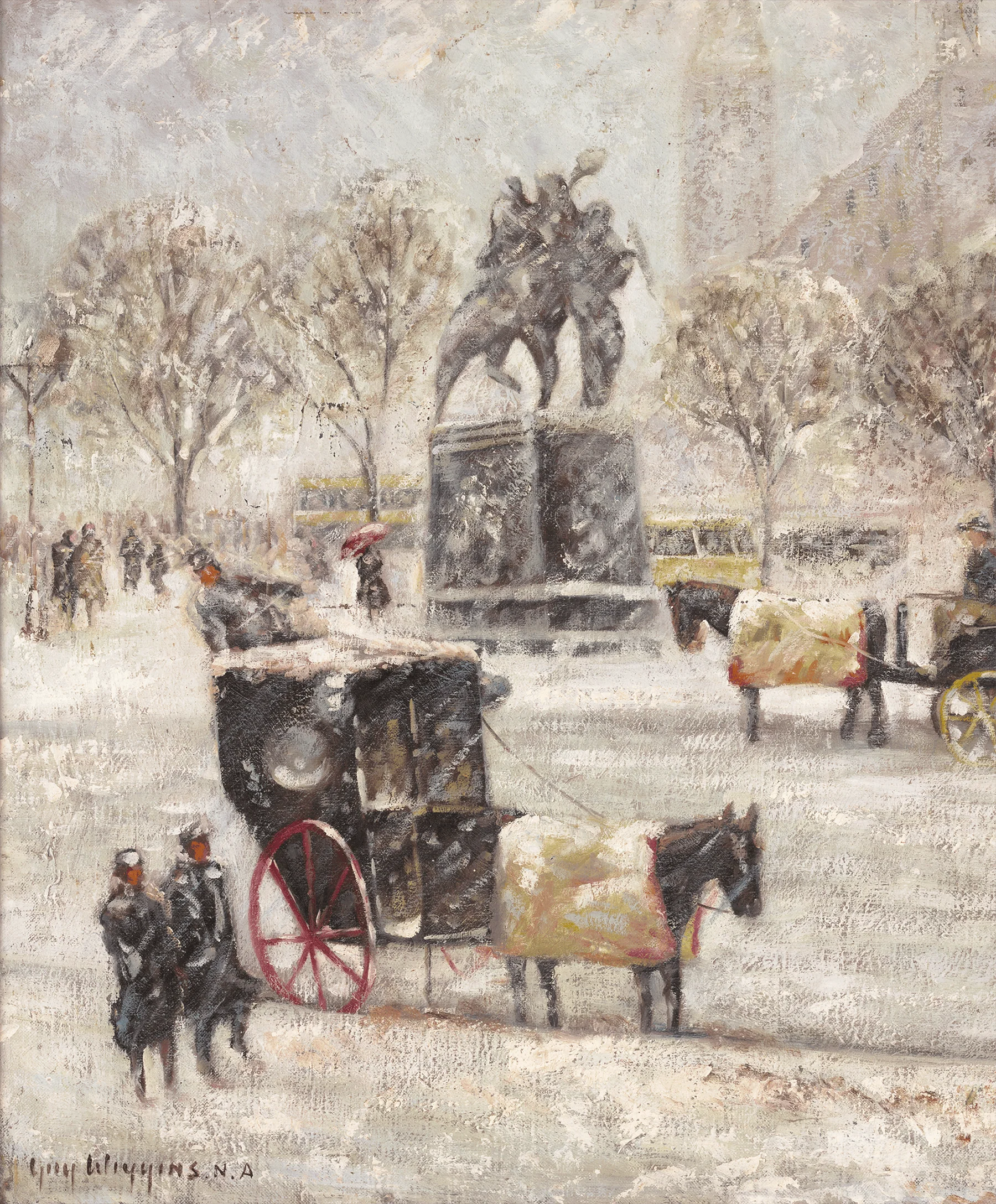 Winter at the Plaza by Guy Wiggins - Image 3