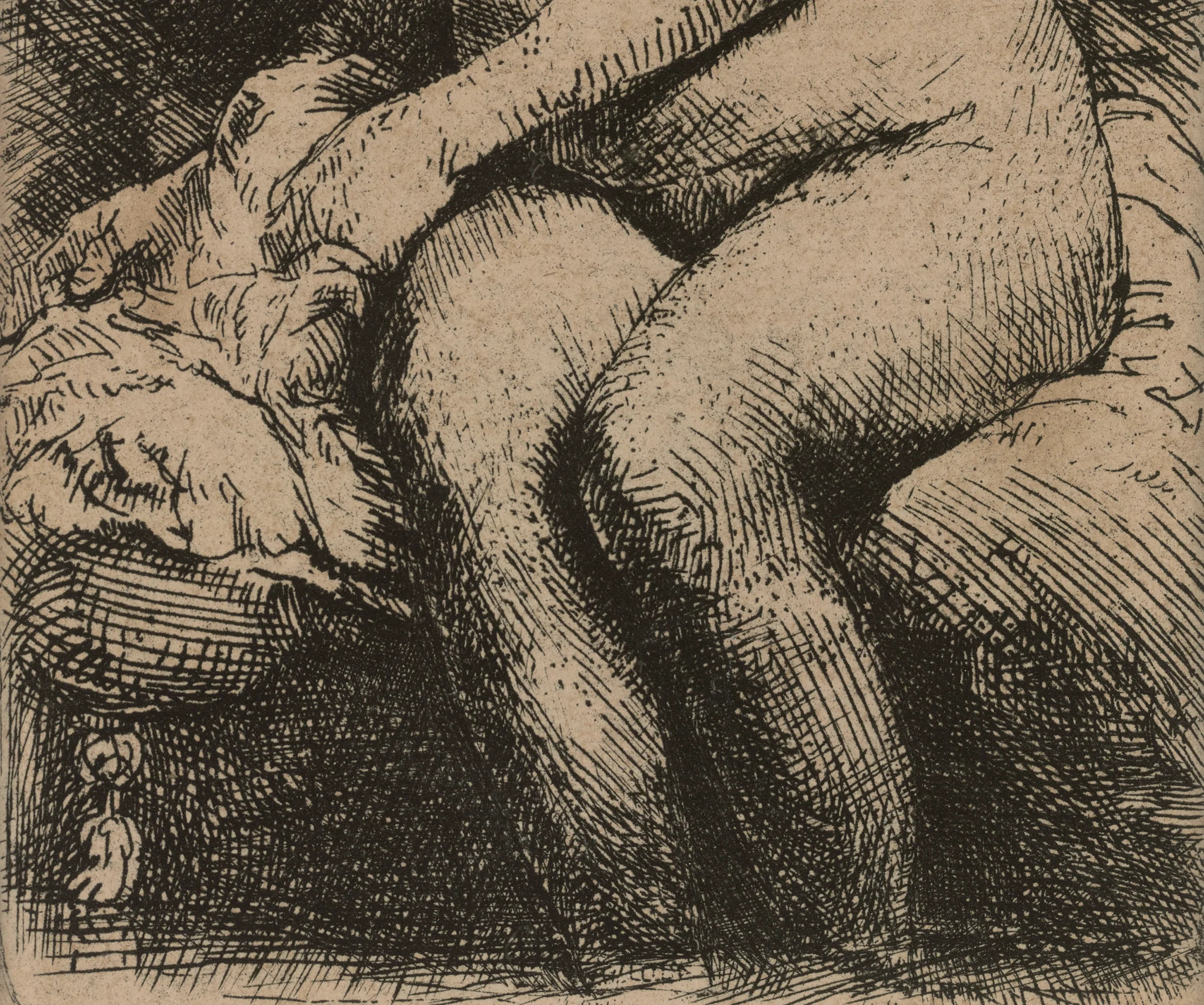 Woman Bathing Her Feet in a Brook by Rembrandt van Rijn - Image 5