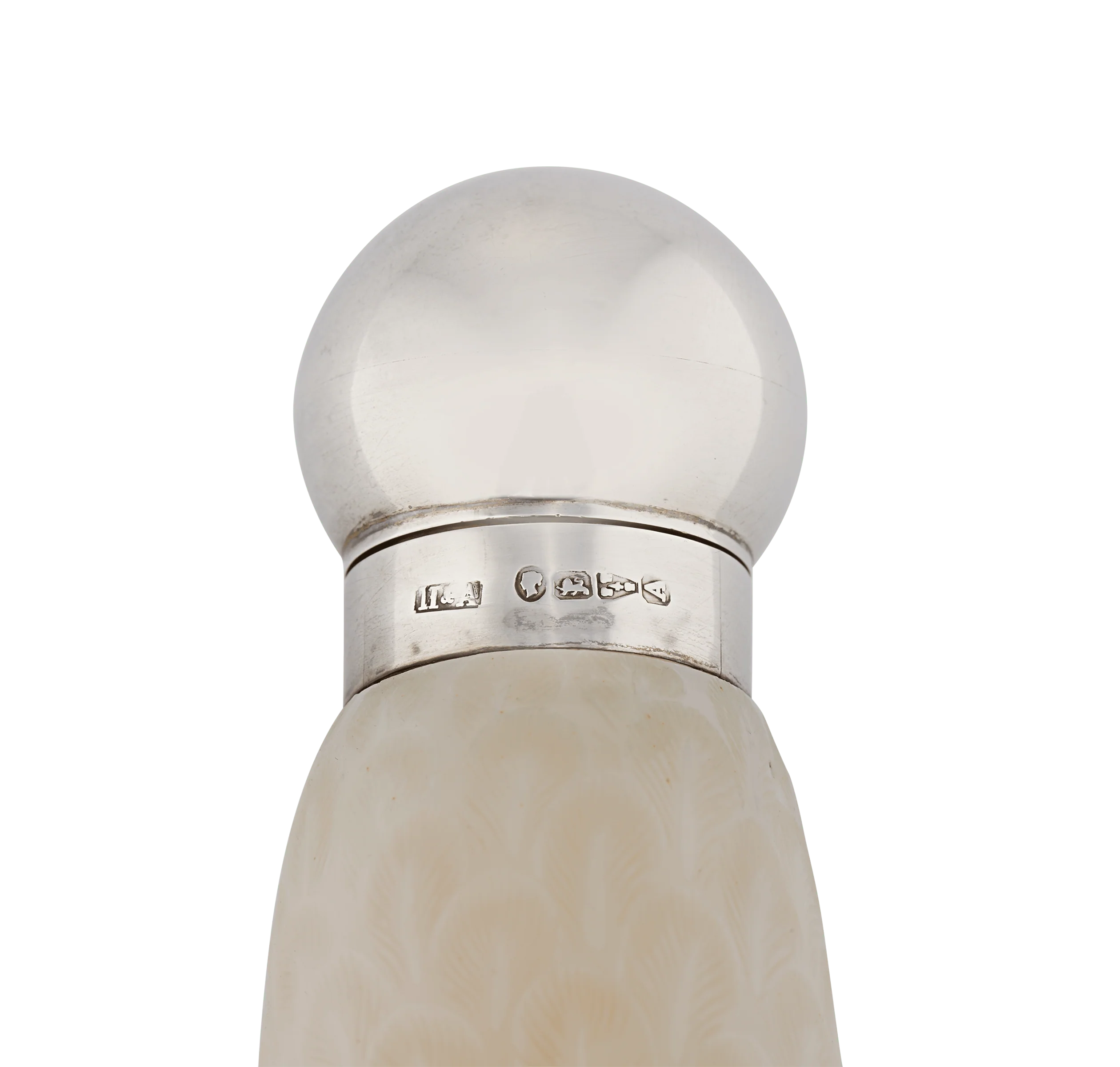 Yellow and White Swan Cameo Glass Perfume Bottle by Thomas Webb & Sons - Image 5
