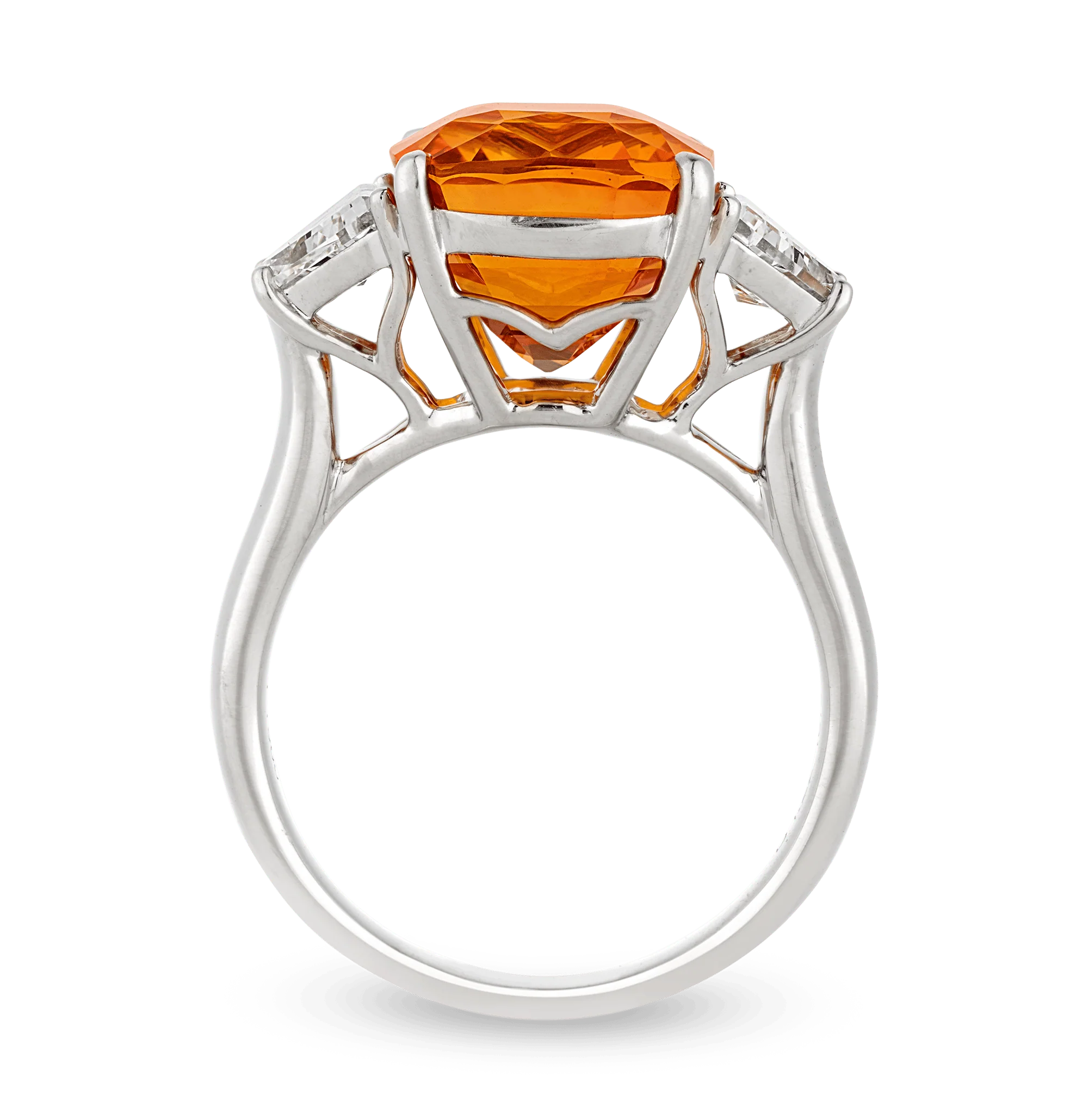 Yellowish Orange Sapphire Ring, 10.00 Carats - Image 2